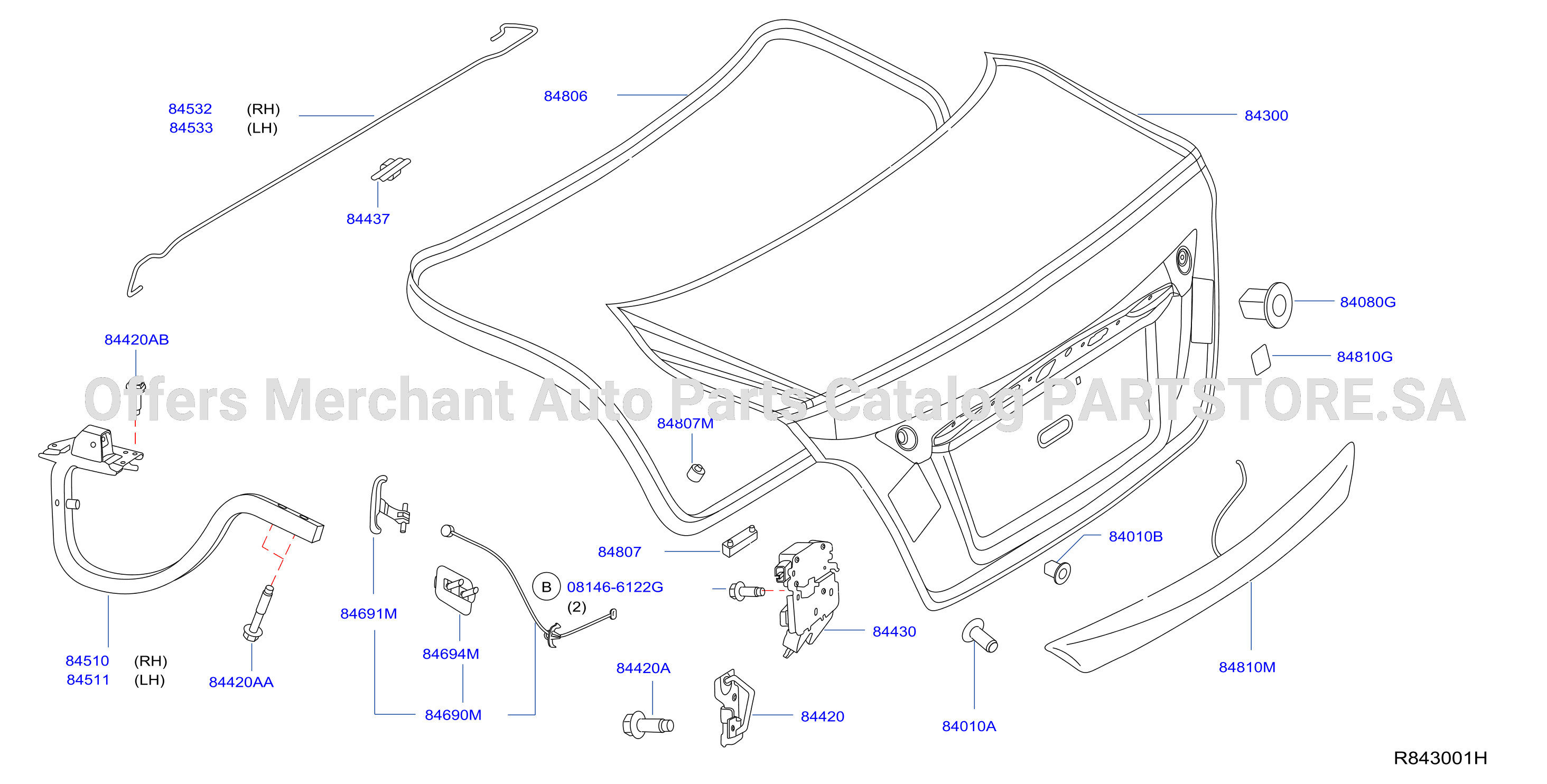 Trunk Lid Fitting Trunk Lid Ftting