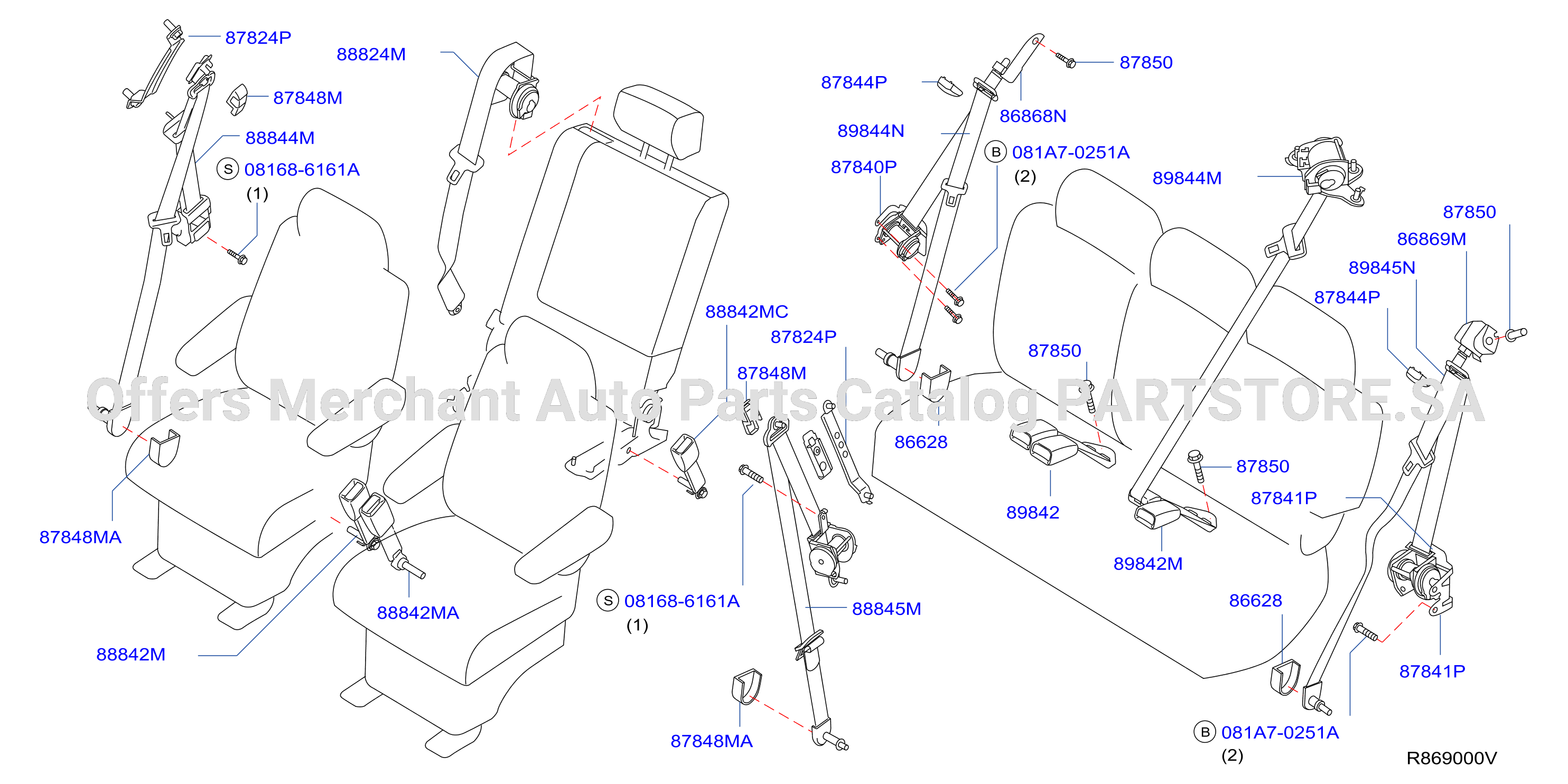 Rear Seat Belt Rear Seat Belts