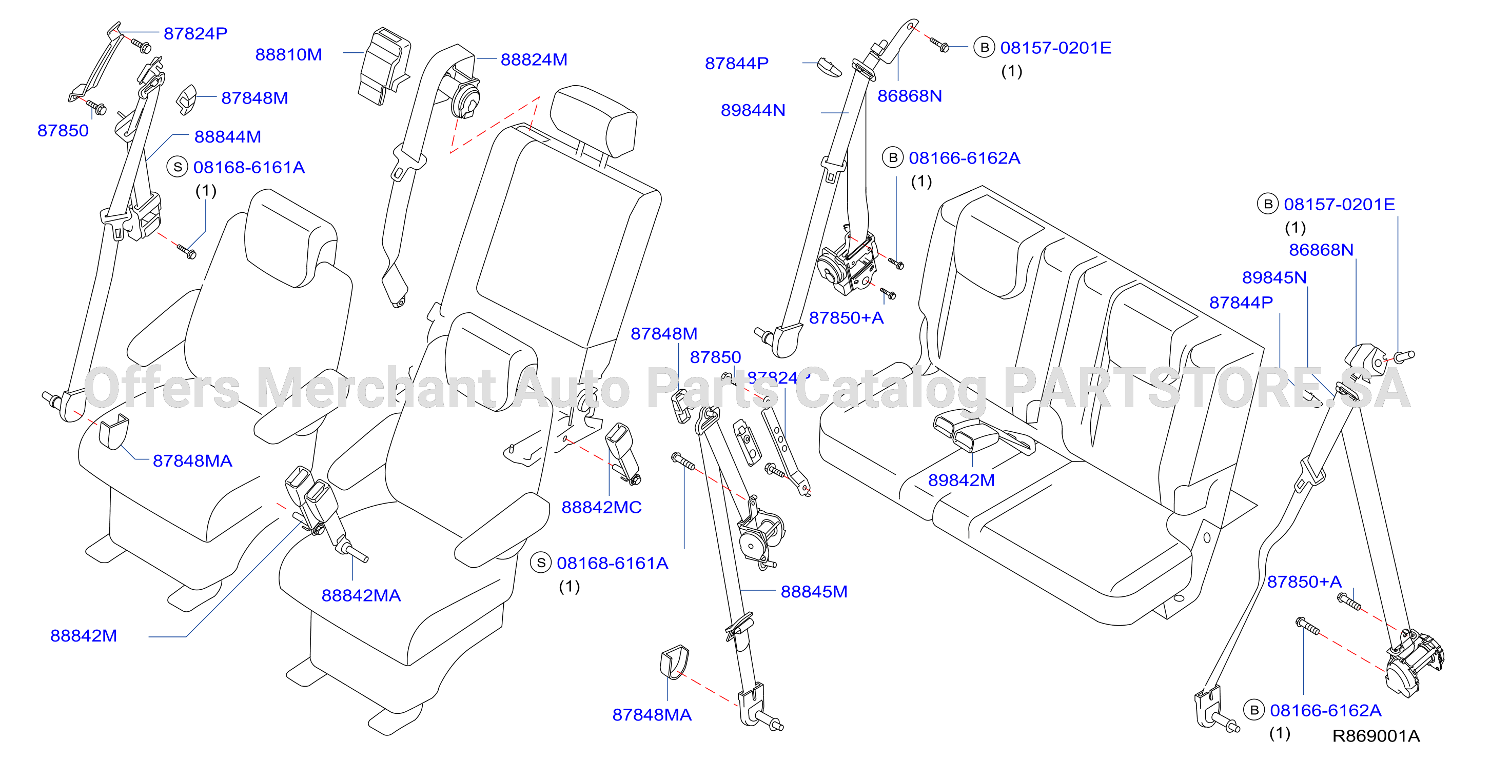 Rear Seat Belt