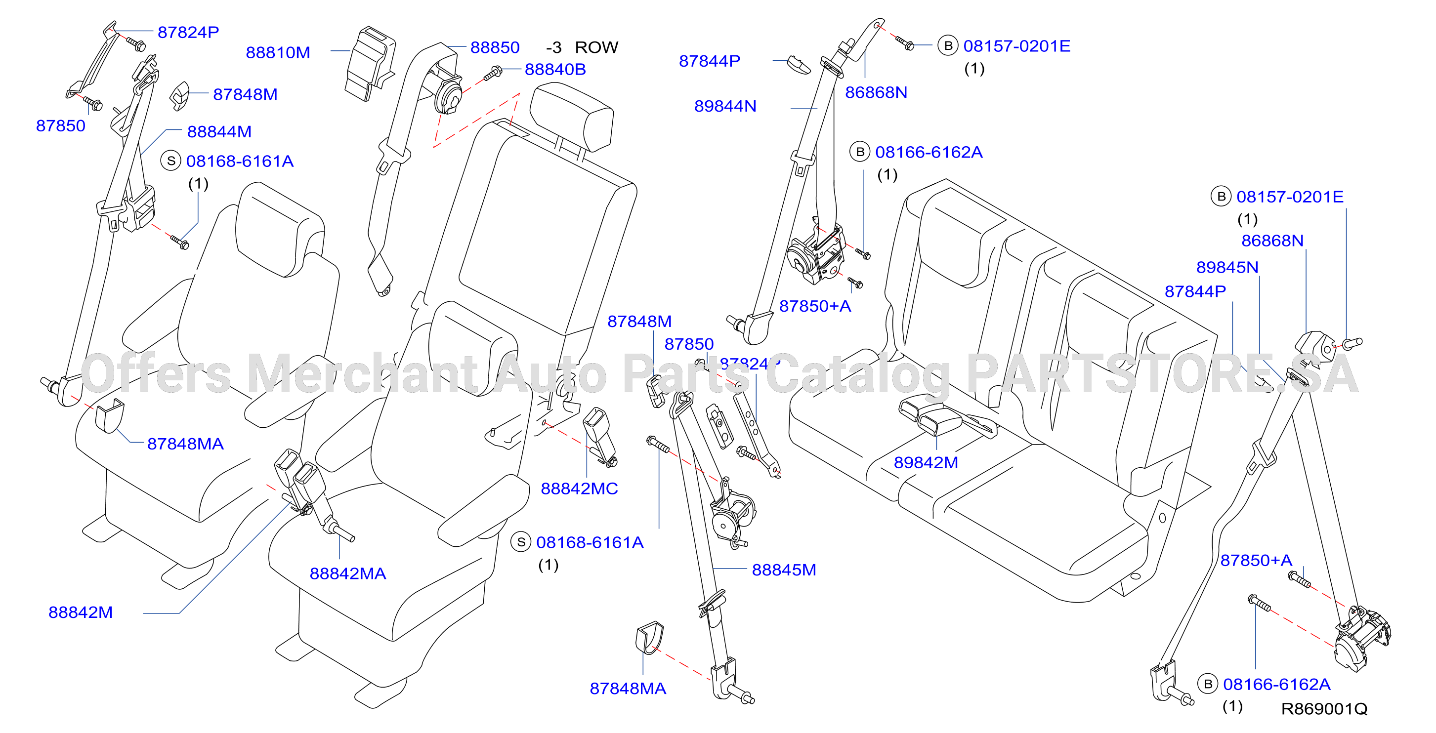 Rear Seat Belt