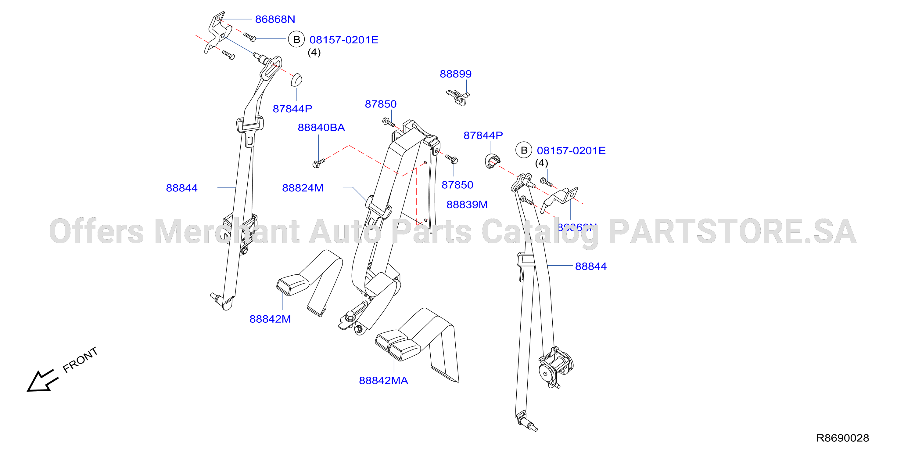 Rear Seat Belt Rear Seat Belts