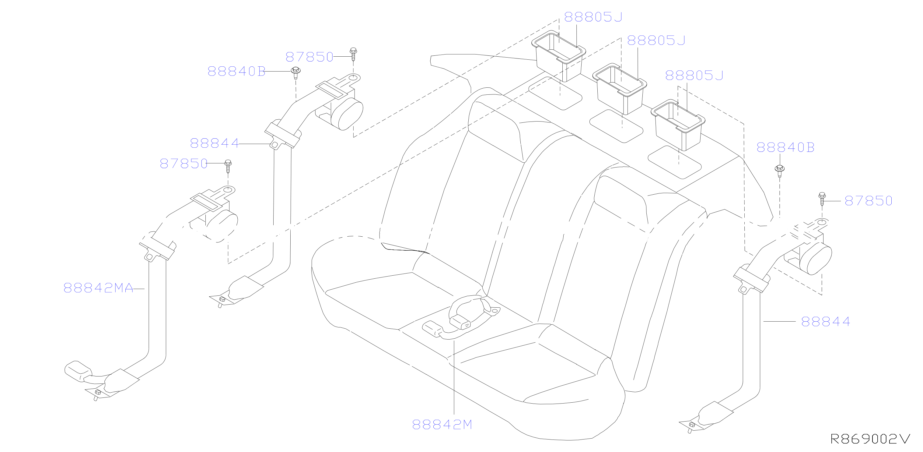 Rear Seat Belt