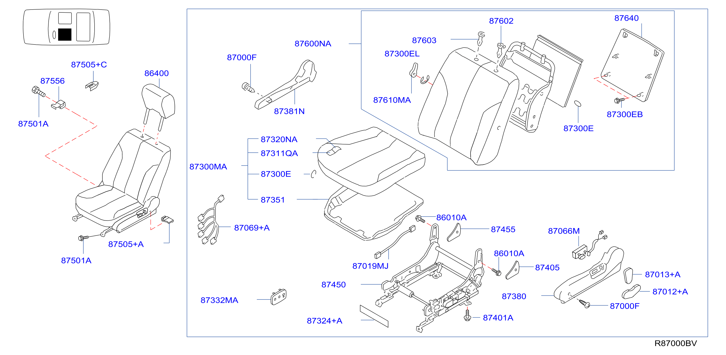 Front Seat Lh Power Seat Lam