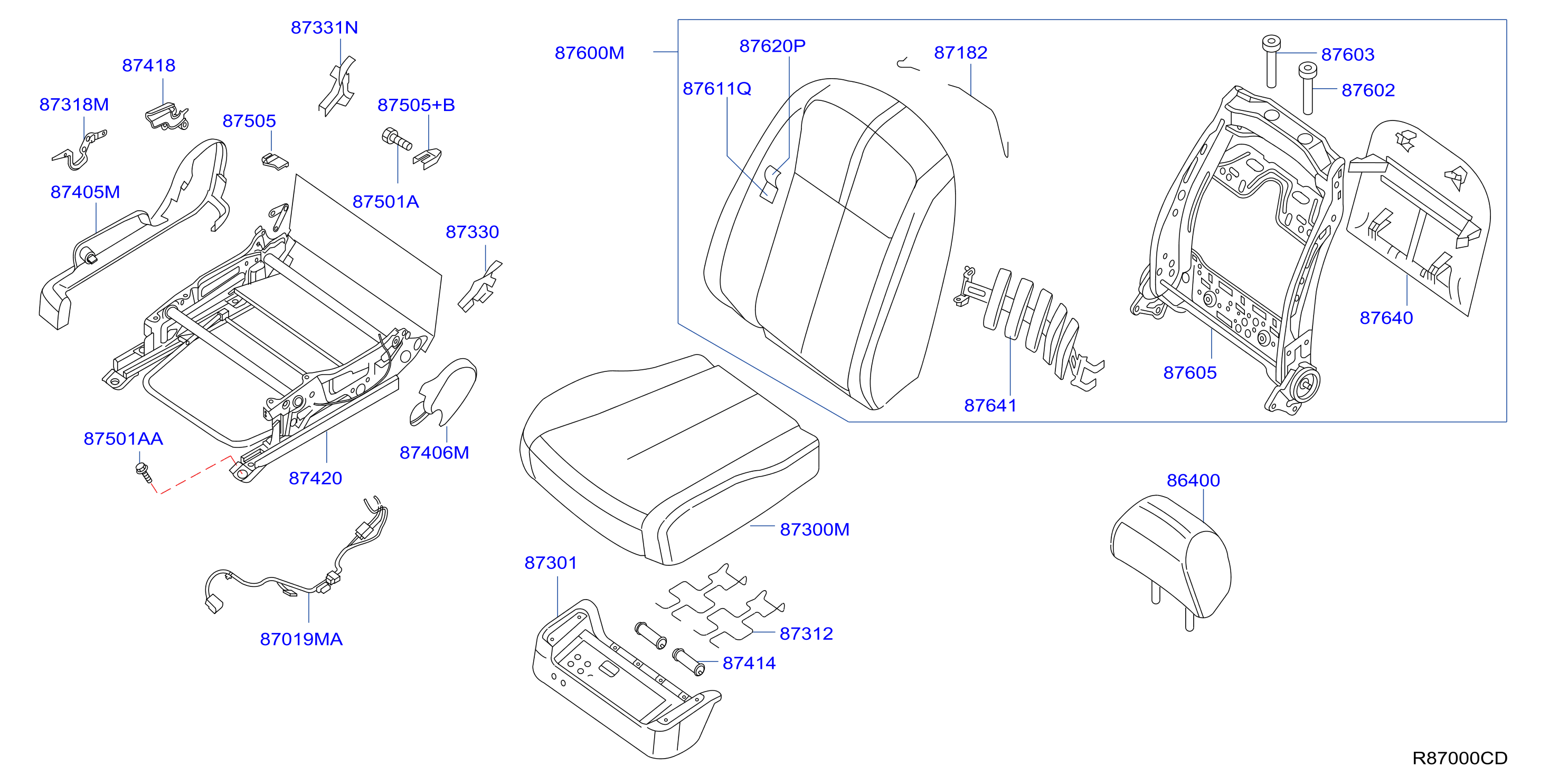 Front Seat Rh Seat Manual