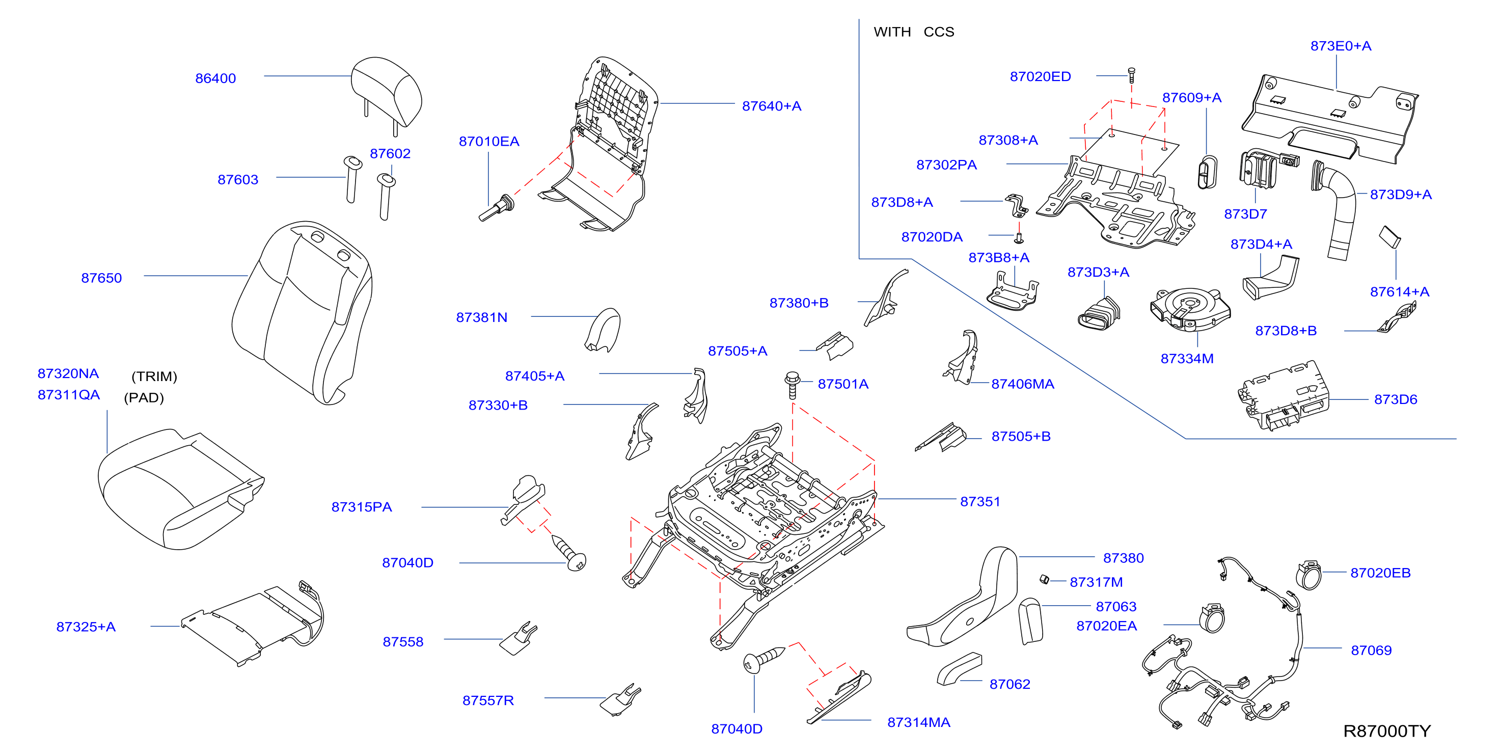 Front Seat Lh Seat Power With Ccs