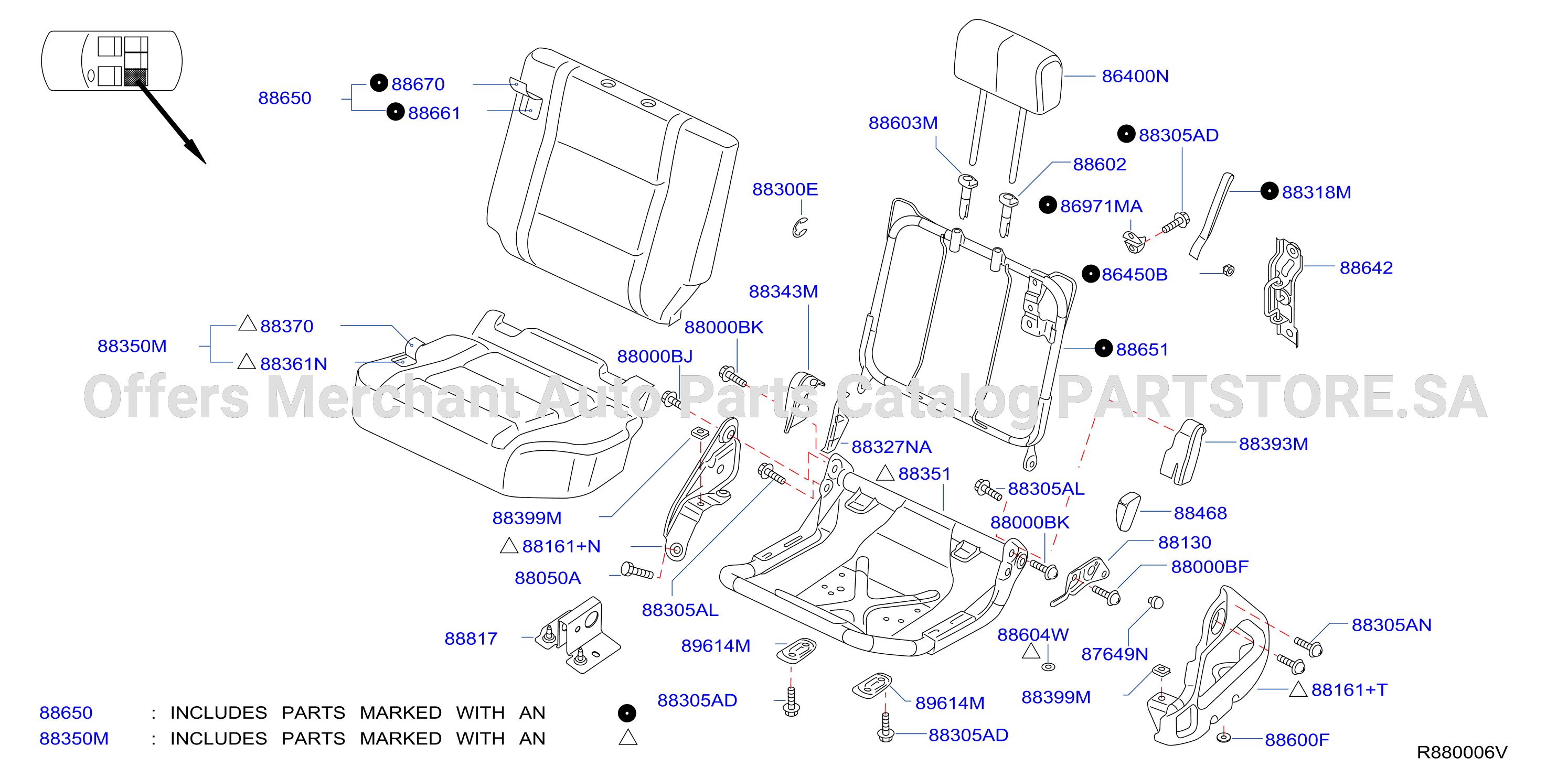 Rear Seat Crew Cab Lh