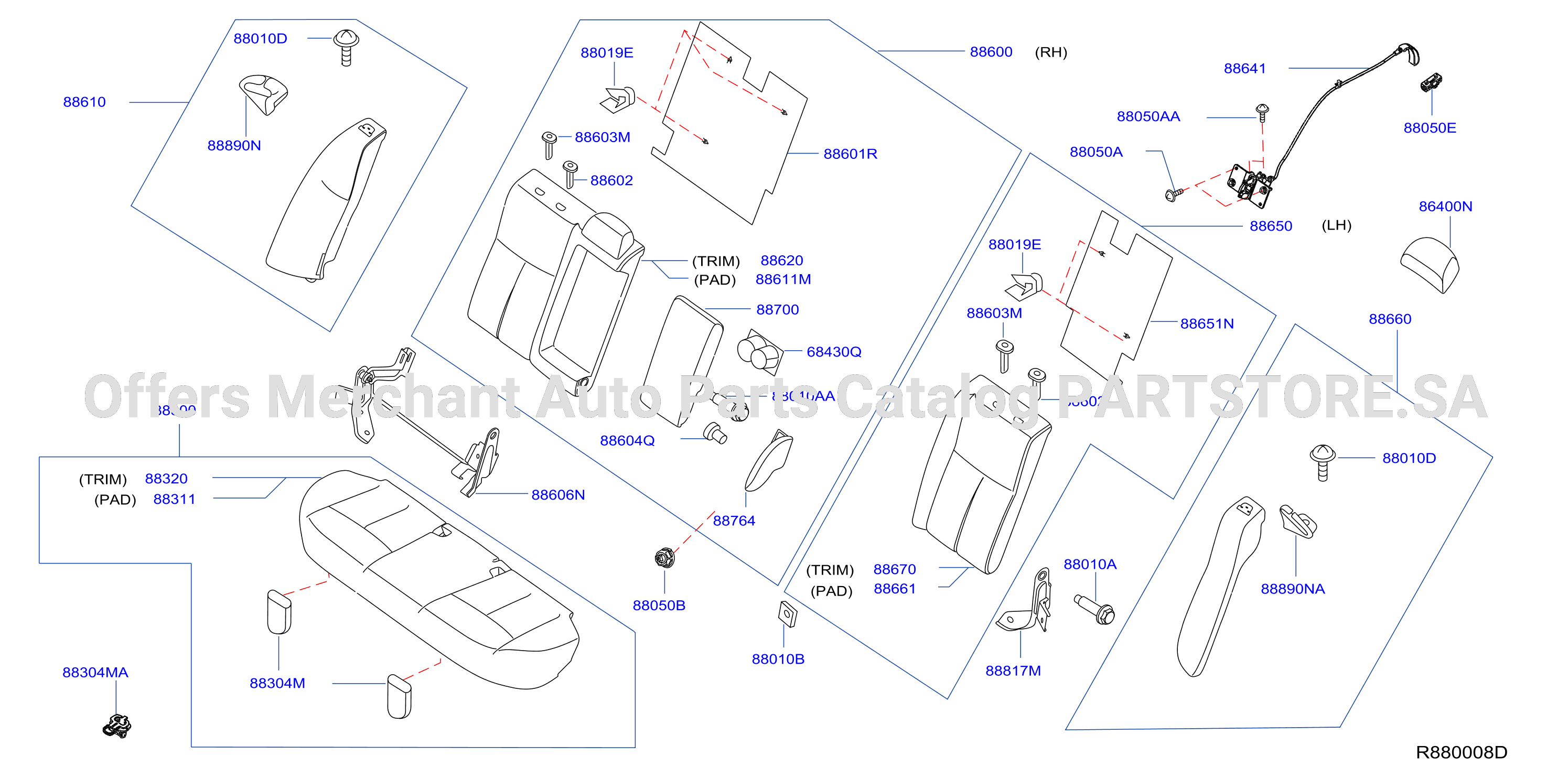 Rear Seat Leather Rear Seat