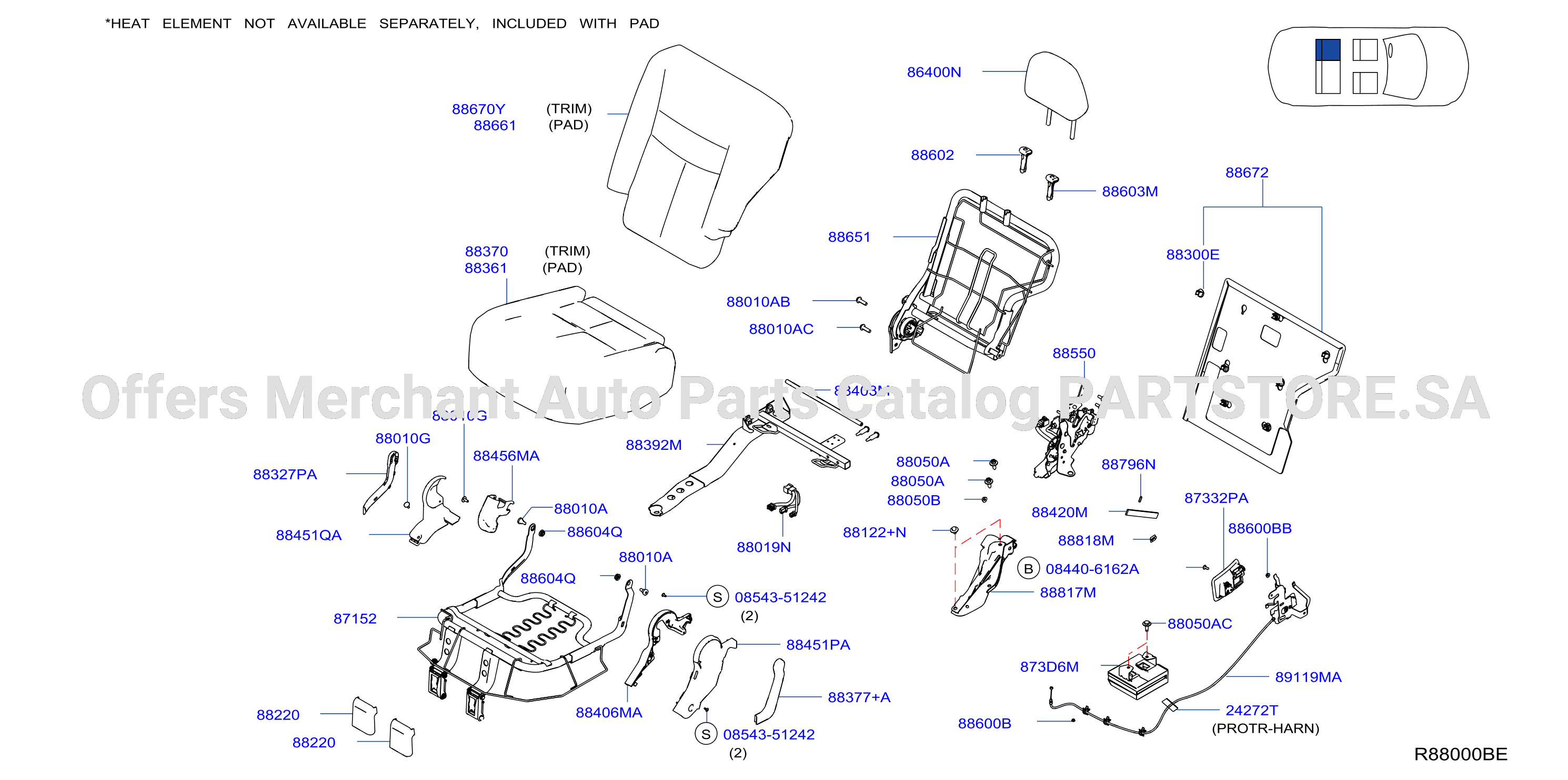 Rear Seat Lh