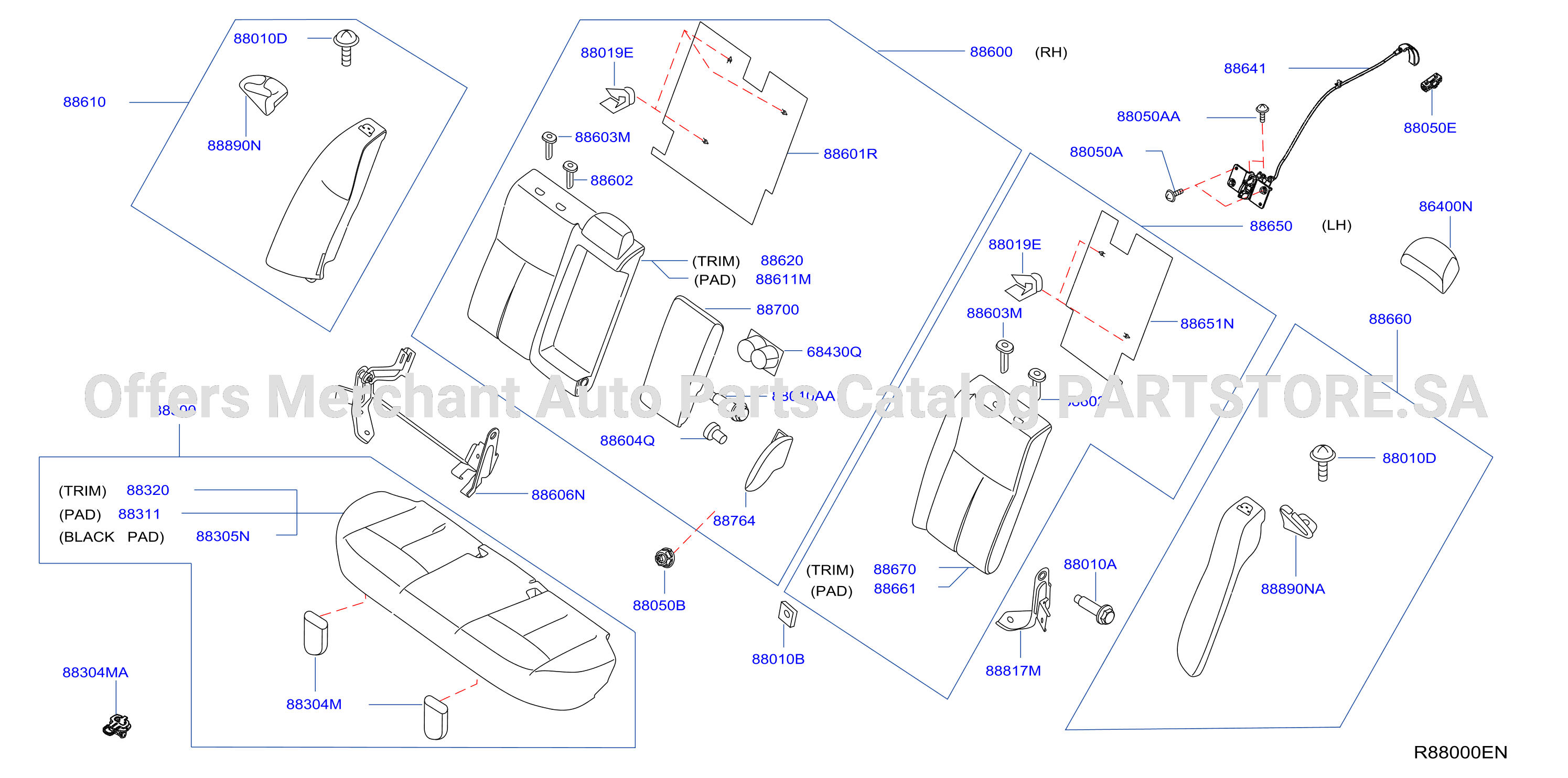 Rear Seat Leather Rear Seat