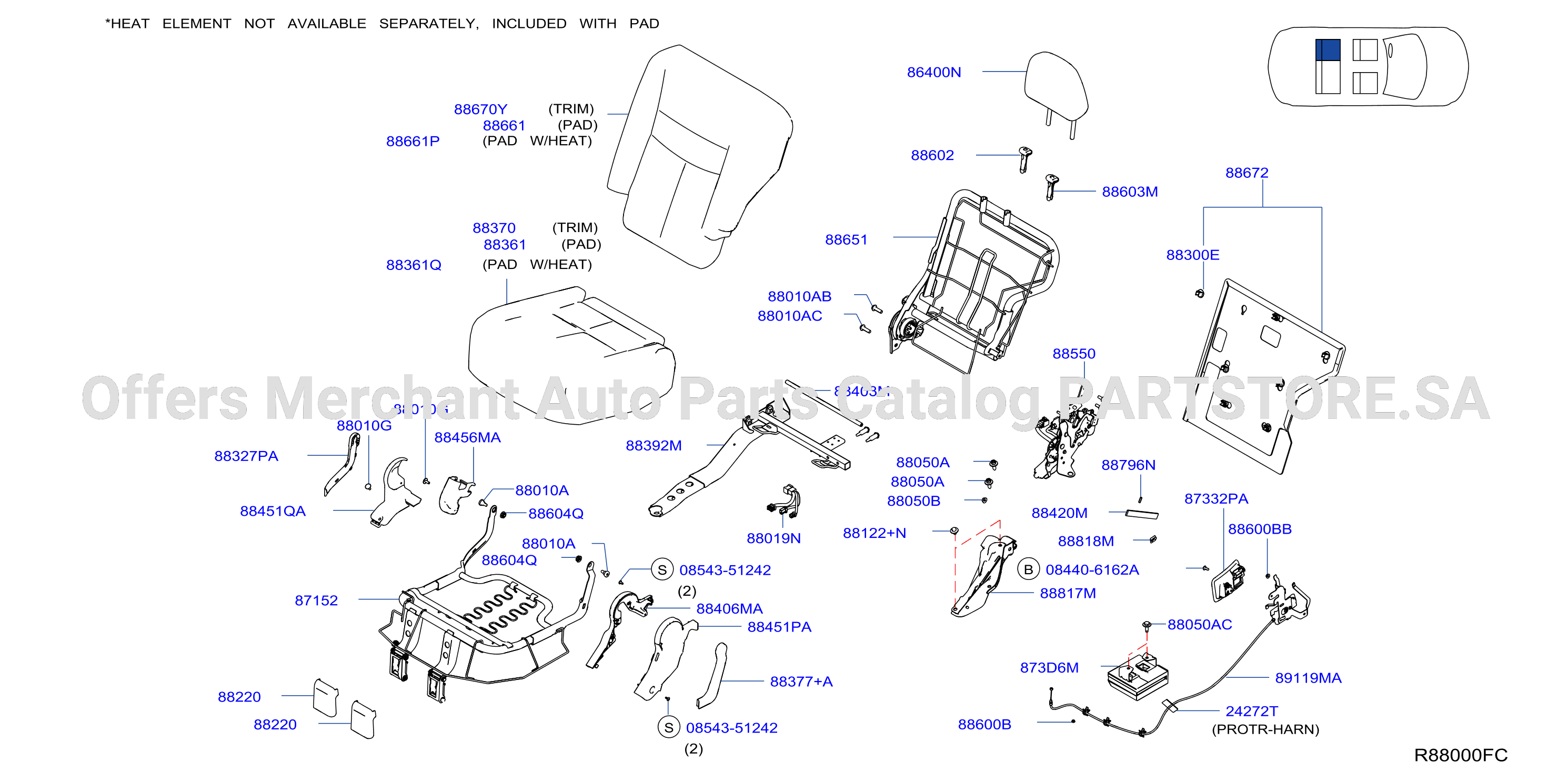Rear Seat Lh