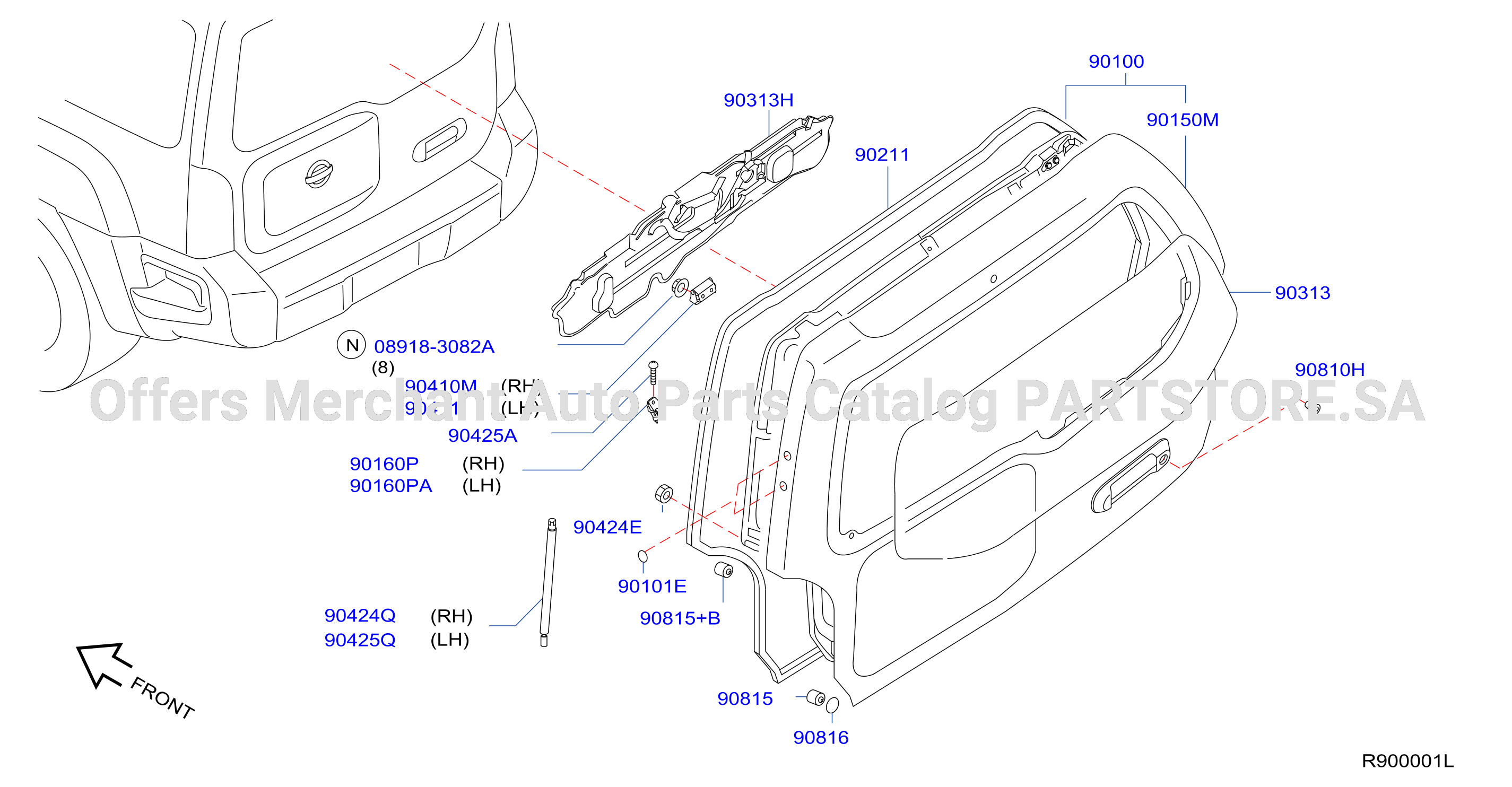 Back Door Panel Fitting