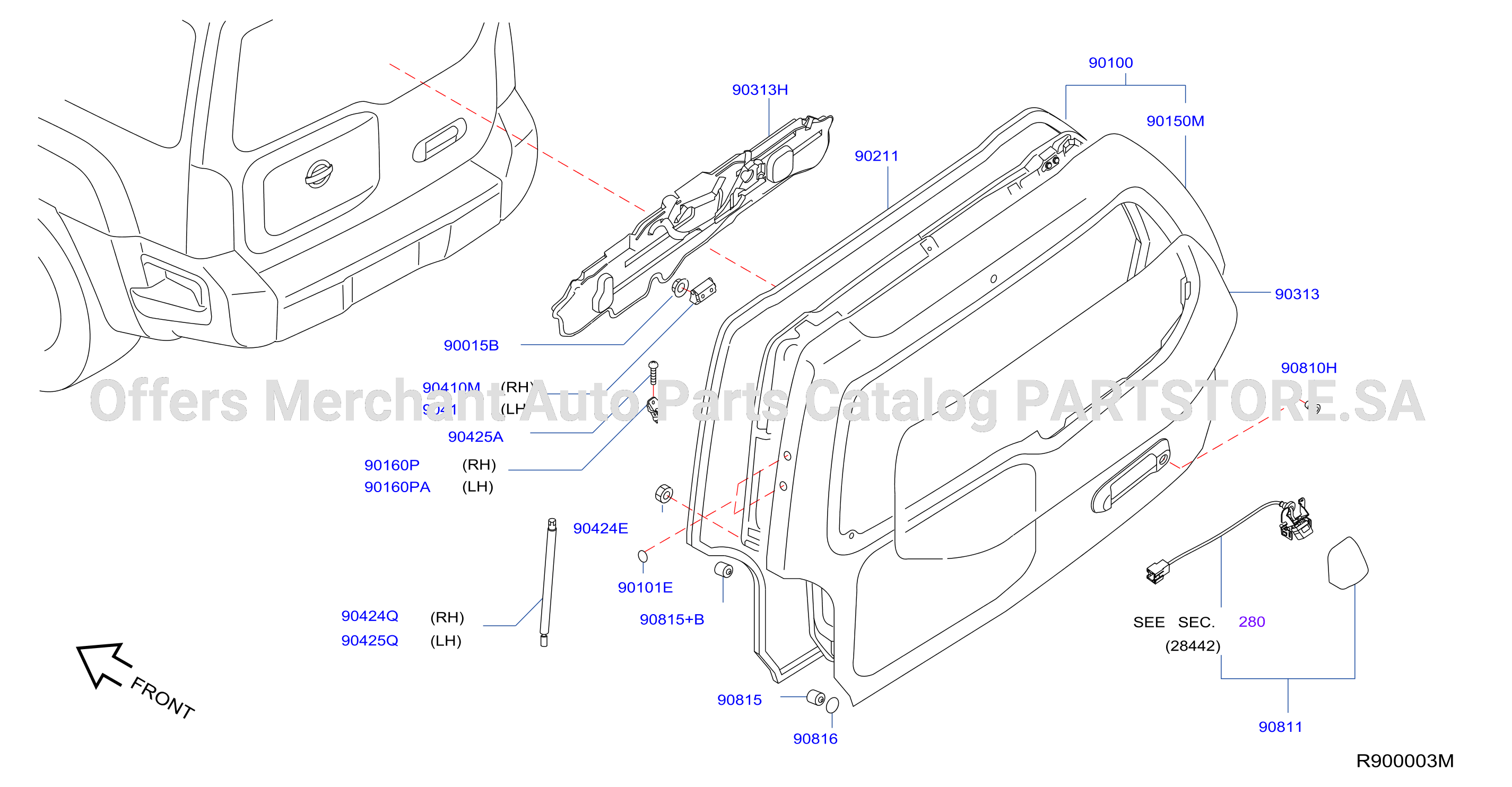 Back Door Panel Fitting