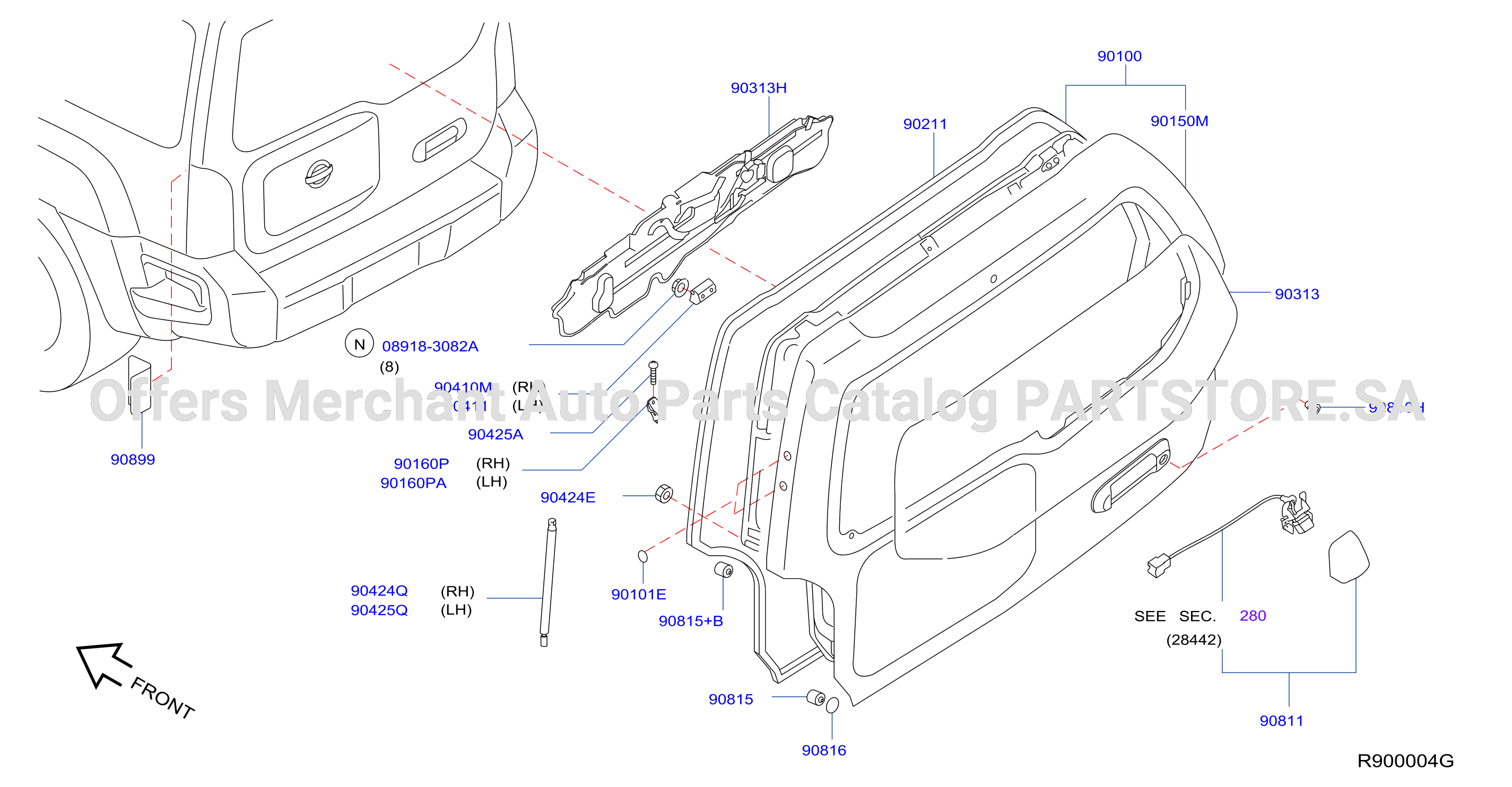 Back Door Panel Fitting