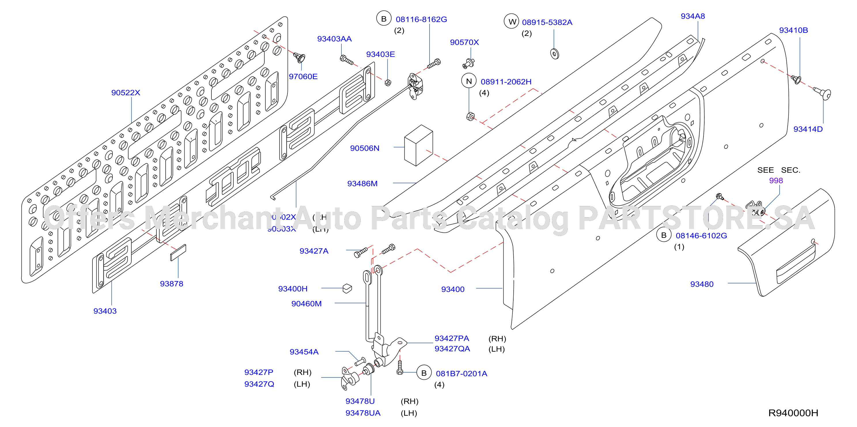 Rear Body Rear Gate Fitting