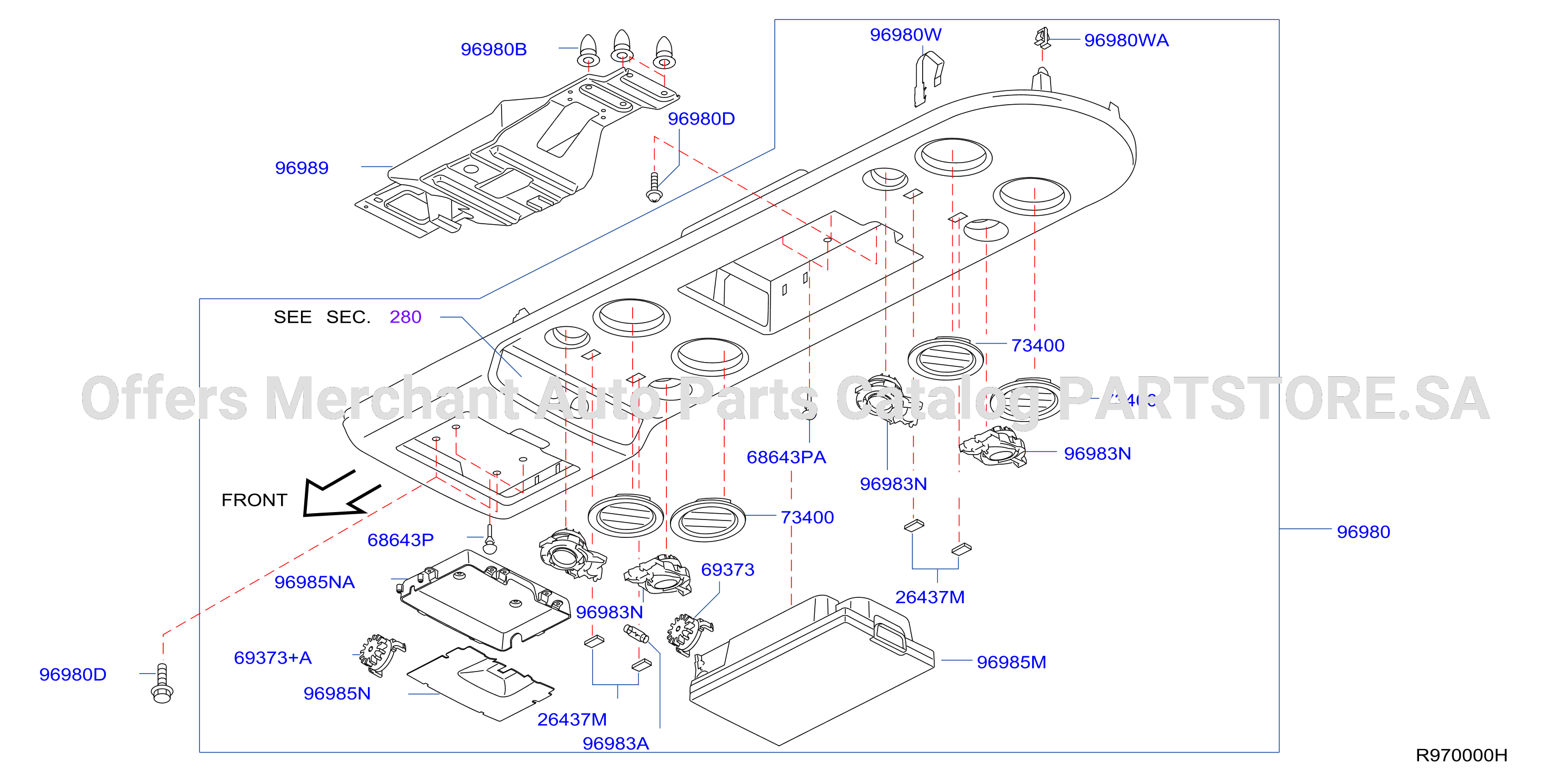 Roof Console Without Dvd