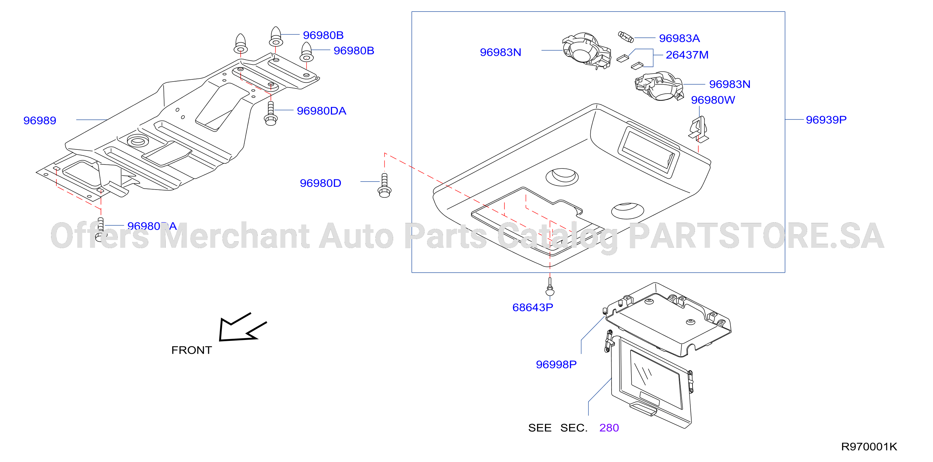 Roof Console With Dvd