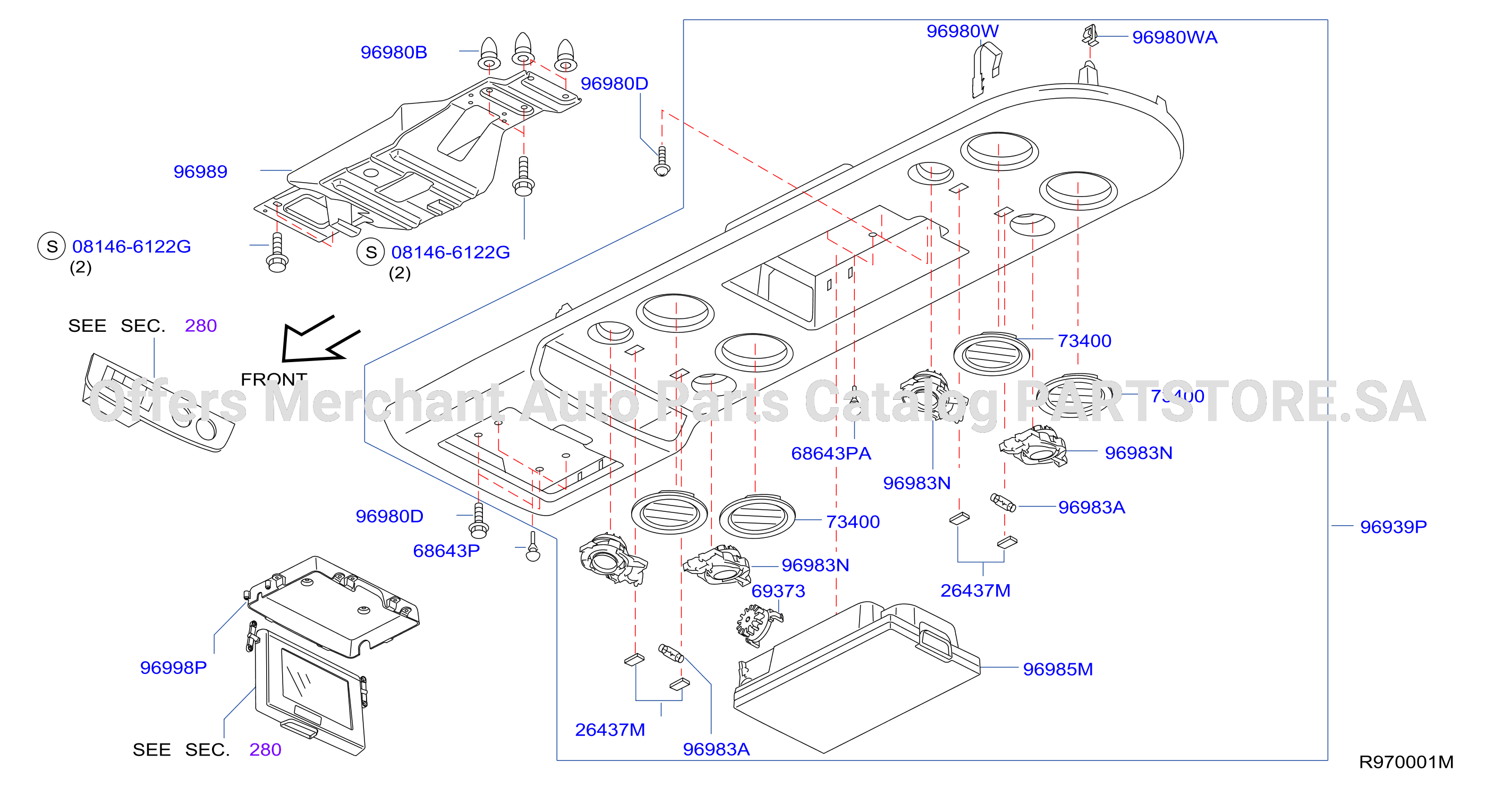 Roof Console With Dvd