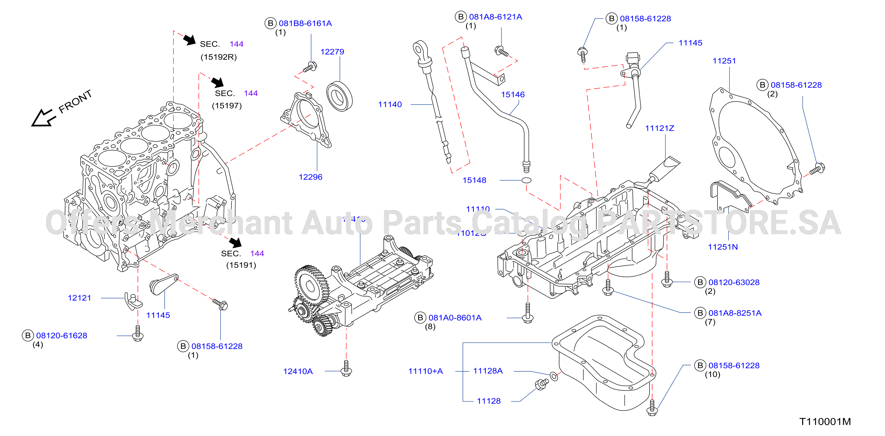 Cylinder Block Oil Pan Assembly