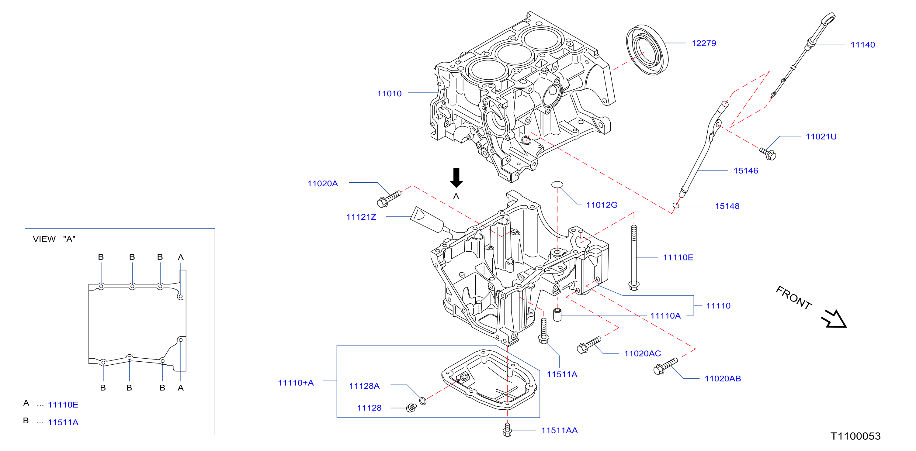Cylinder Block Oil Pan Assembly