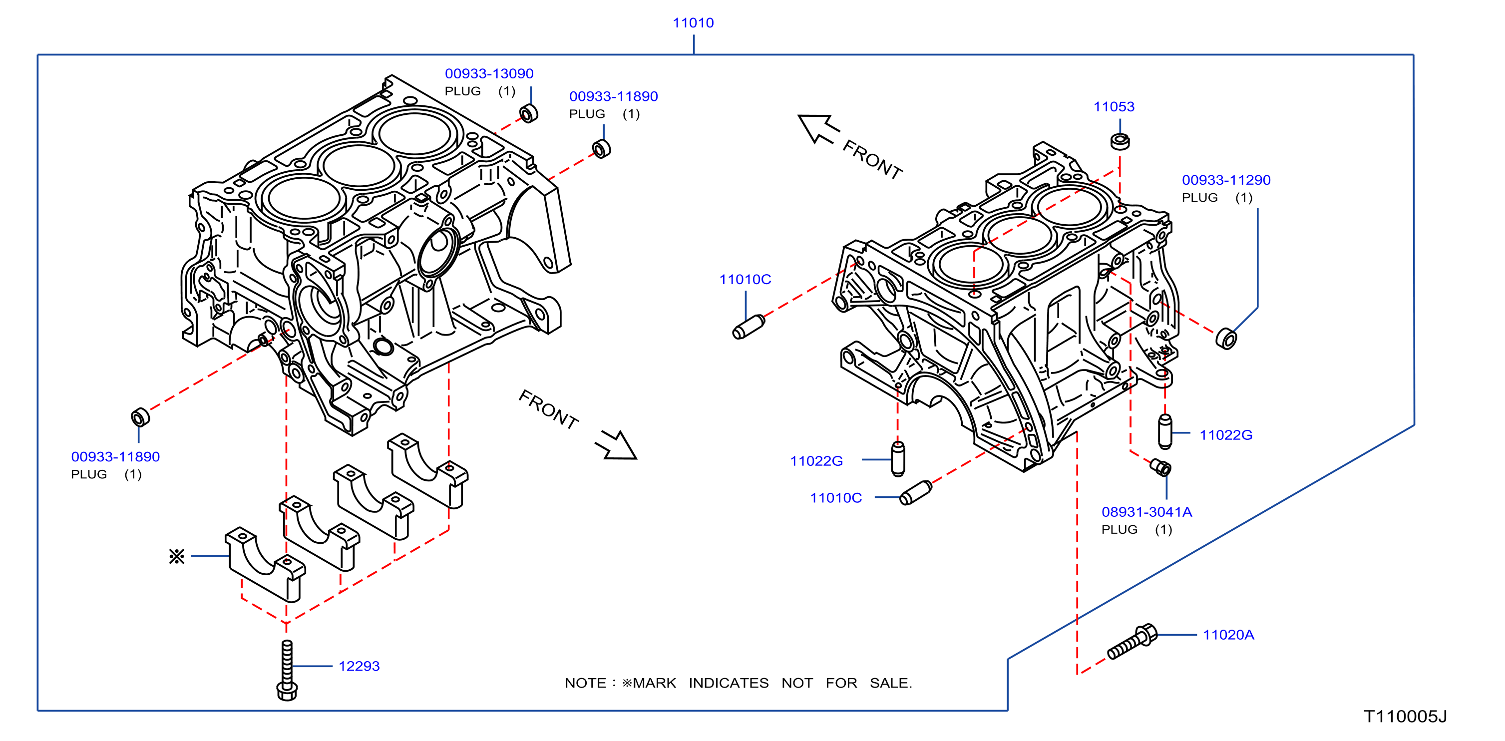 Cylinder Block Oil Pan Component Parts