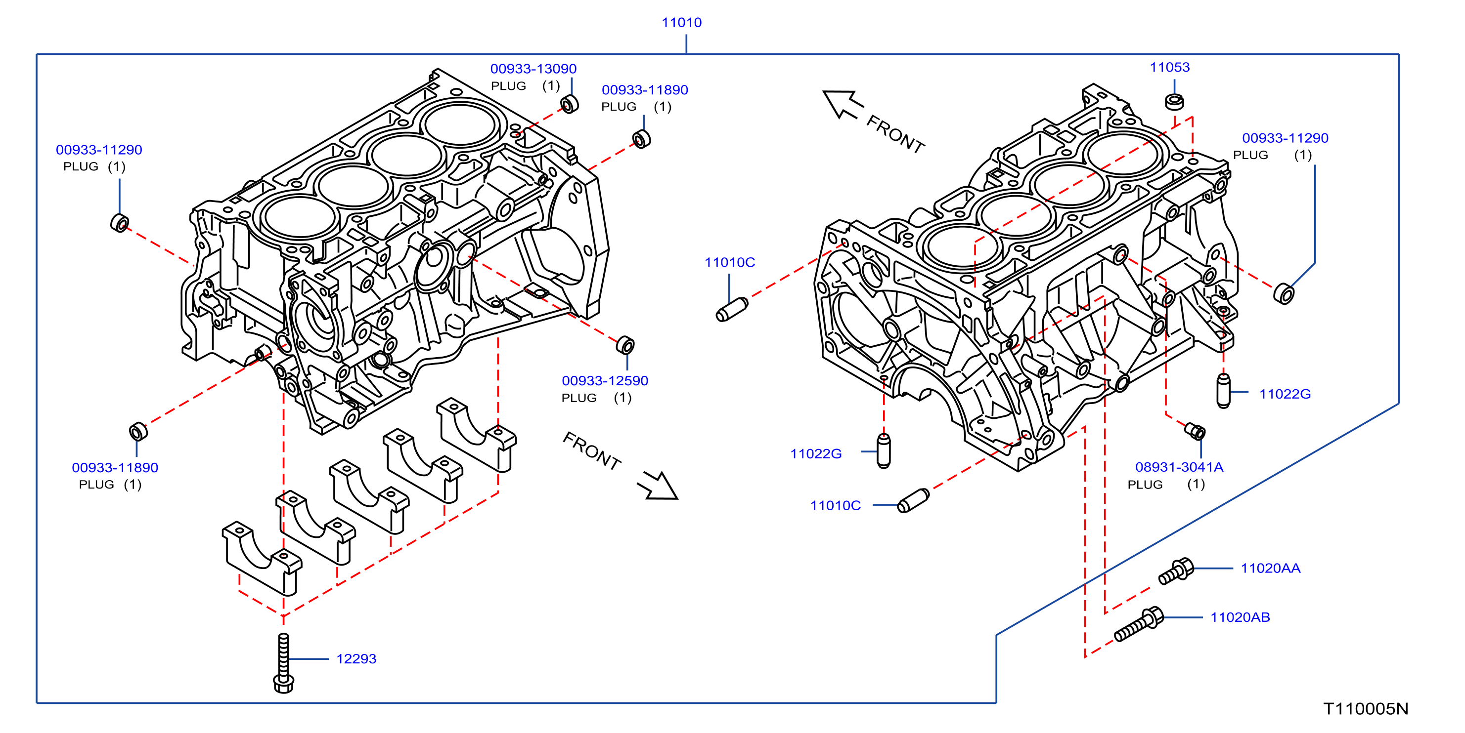 Cylinder Block Oil Pan Component Parts