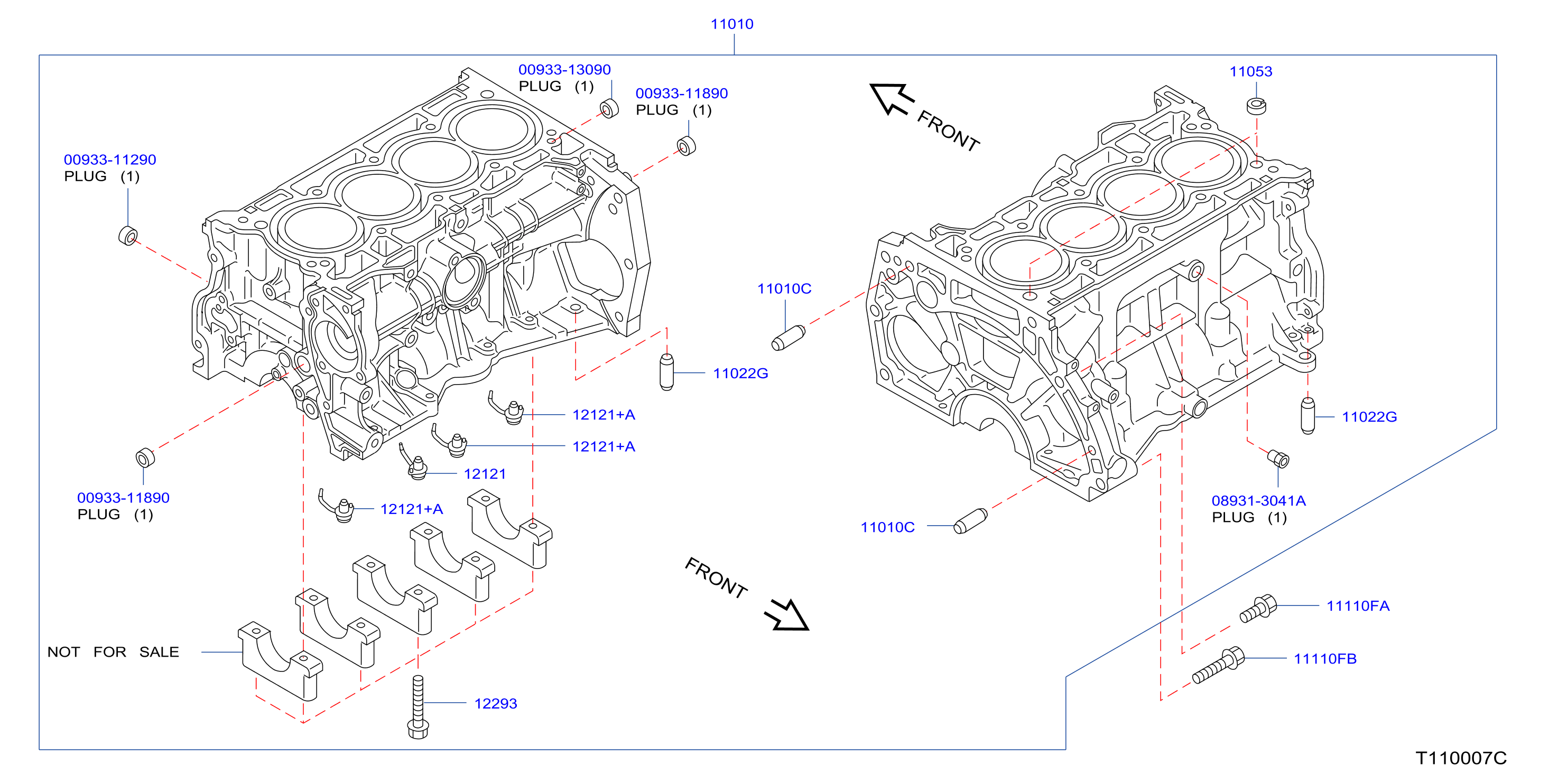 Cylinder Block Oil Pan Component Parts
