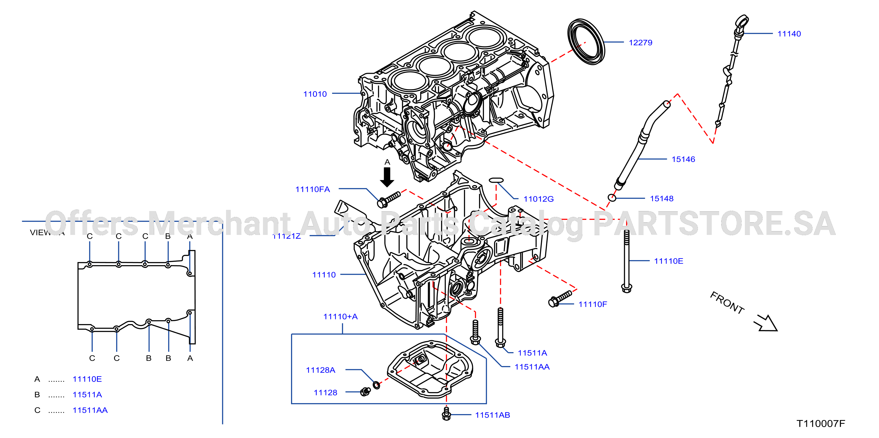 Cylinder Block Oil Pan Assembly