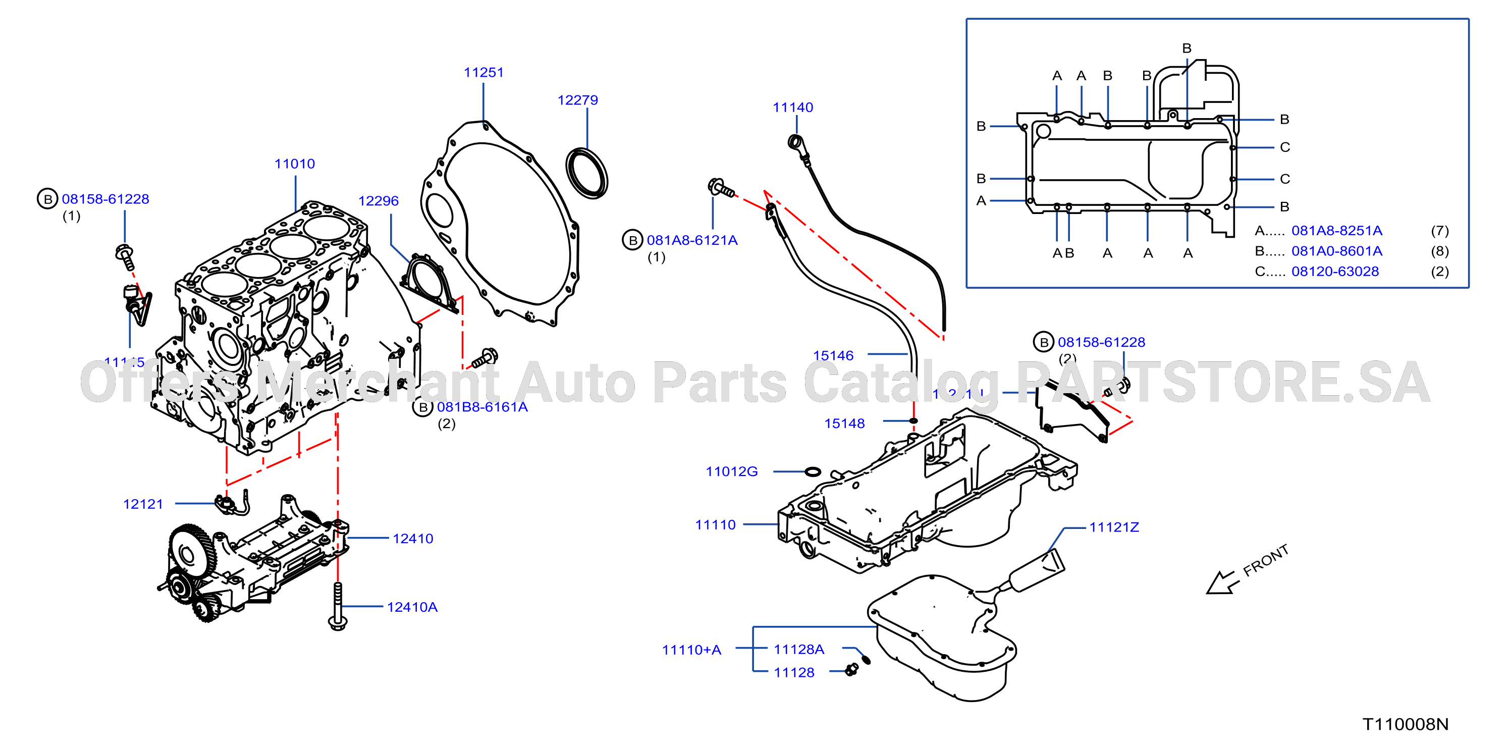 Cylinder Block Oil Pan Assembly