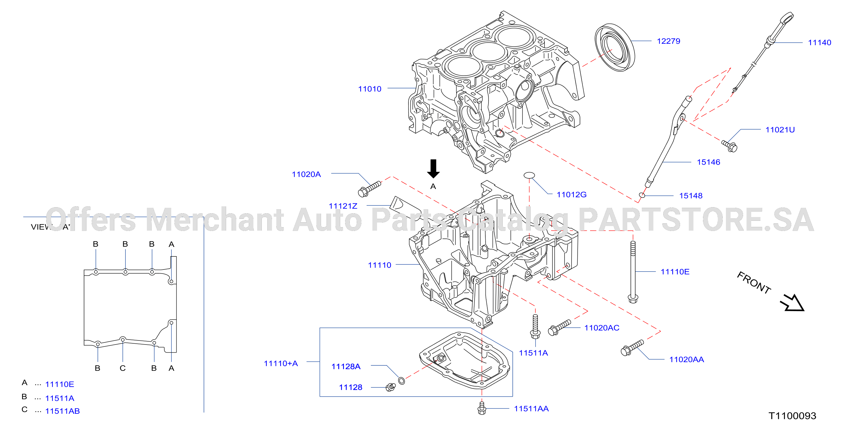 Cylinder Block Oil Pan Assembly