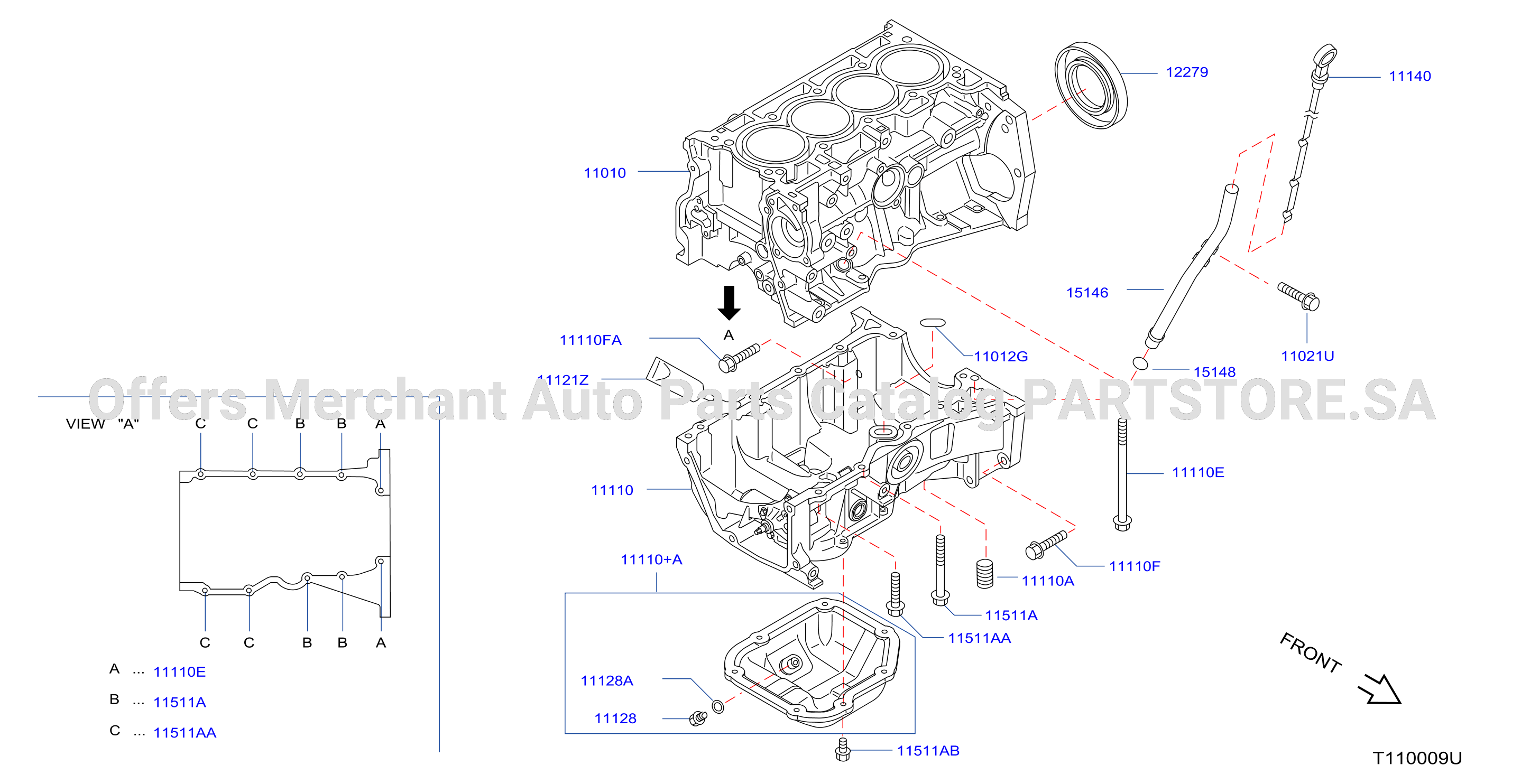Cylinder Block Oil Pan Assembly