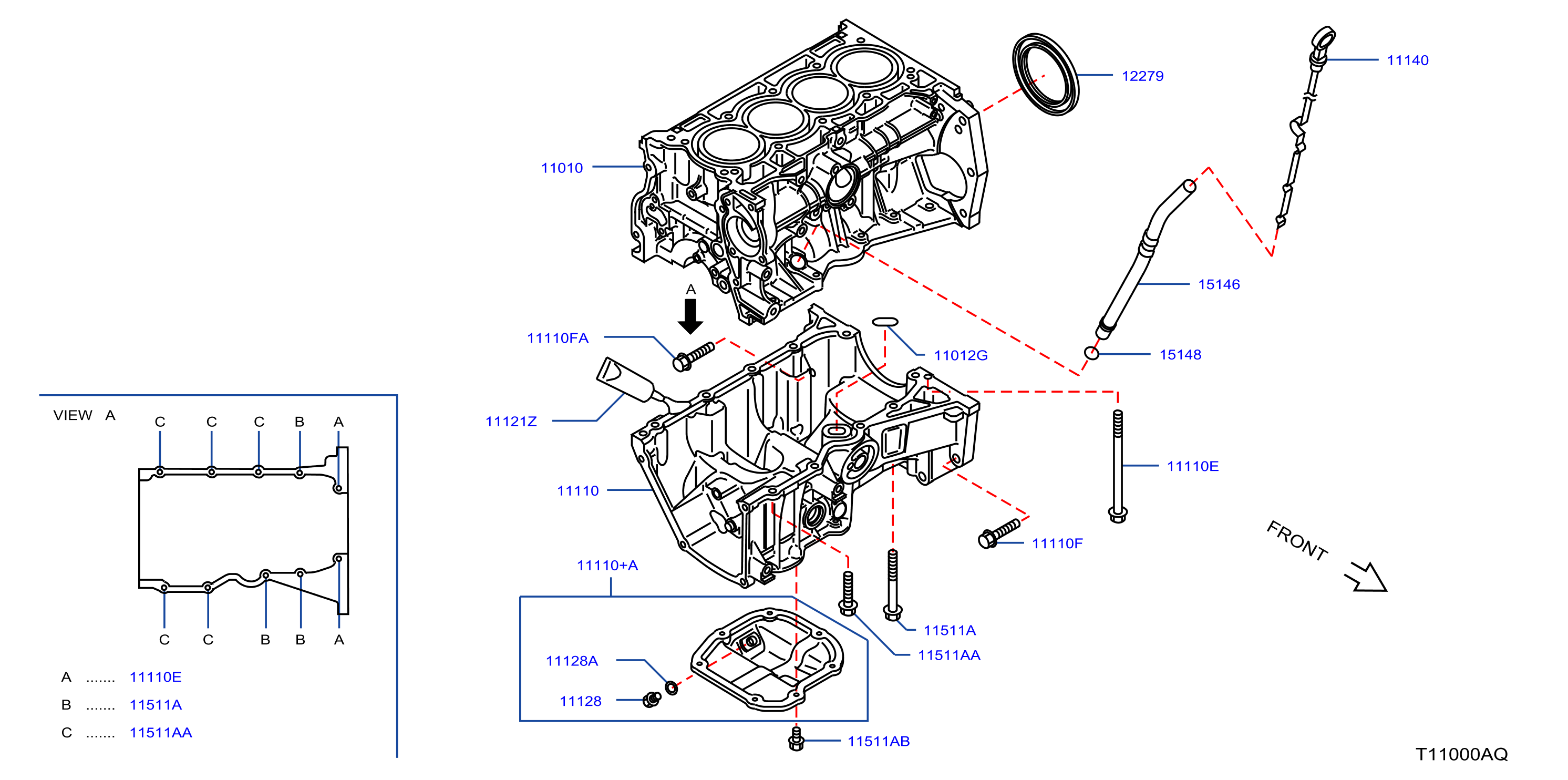 Cylinder Block Oil Pan Assembly