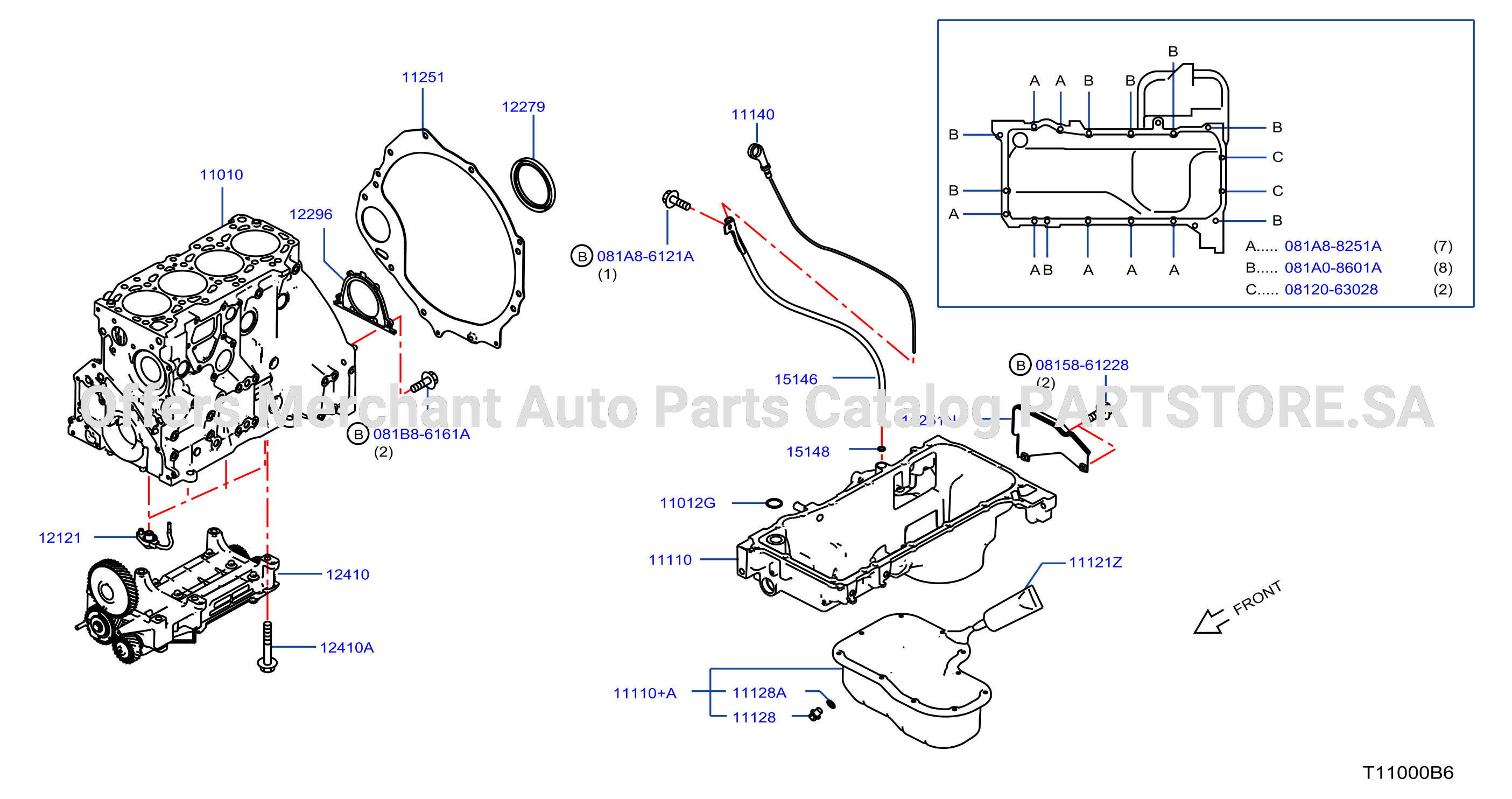 Cylinder Block Oil Pan Assembly