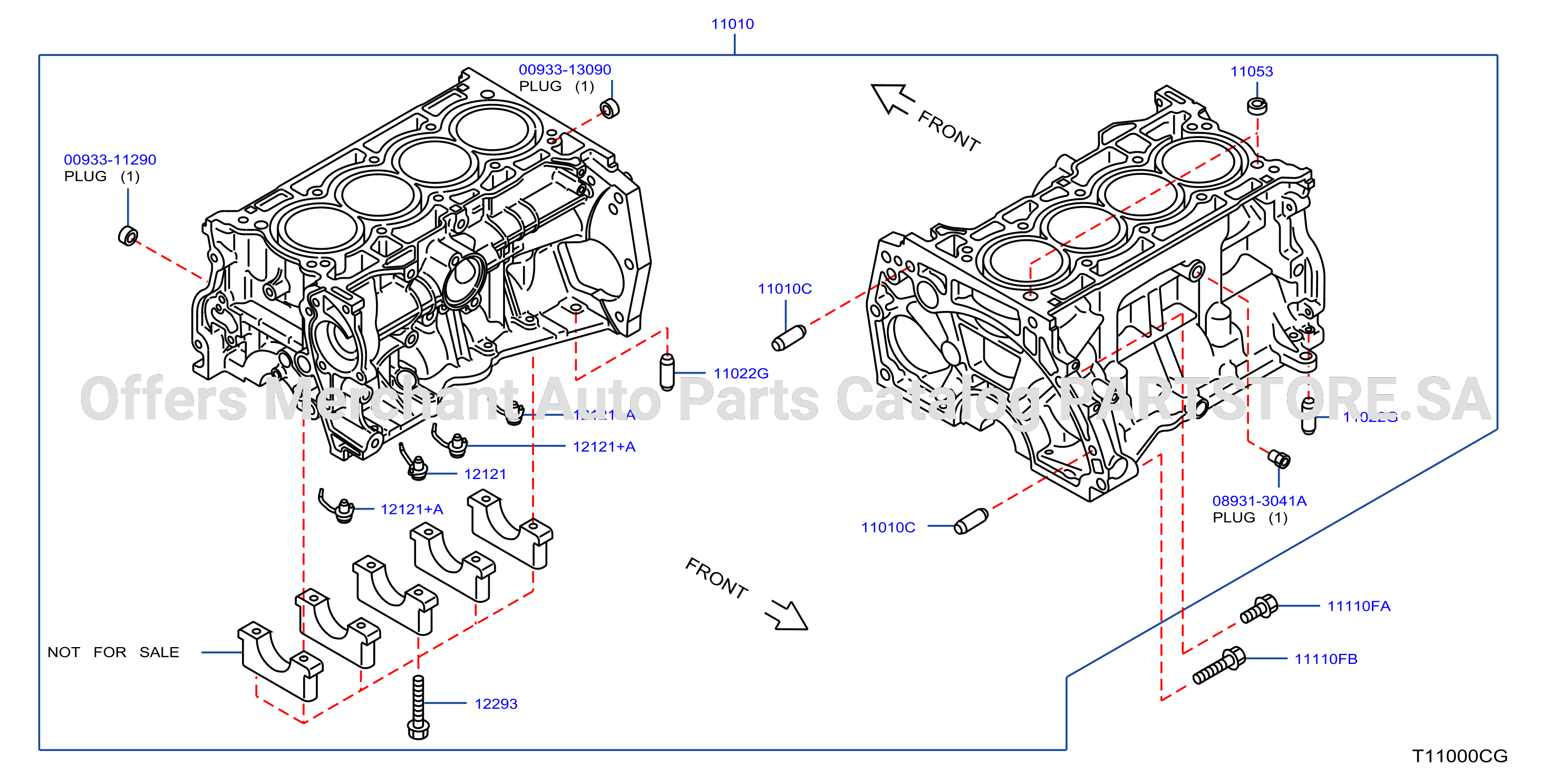 Cylinder Block Oil Pan Component Parts
