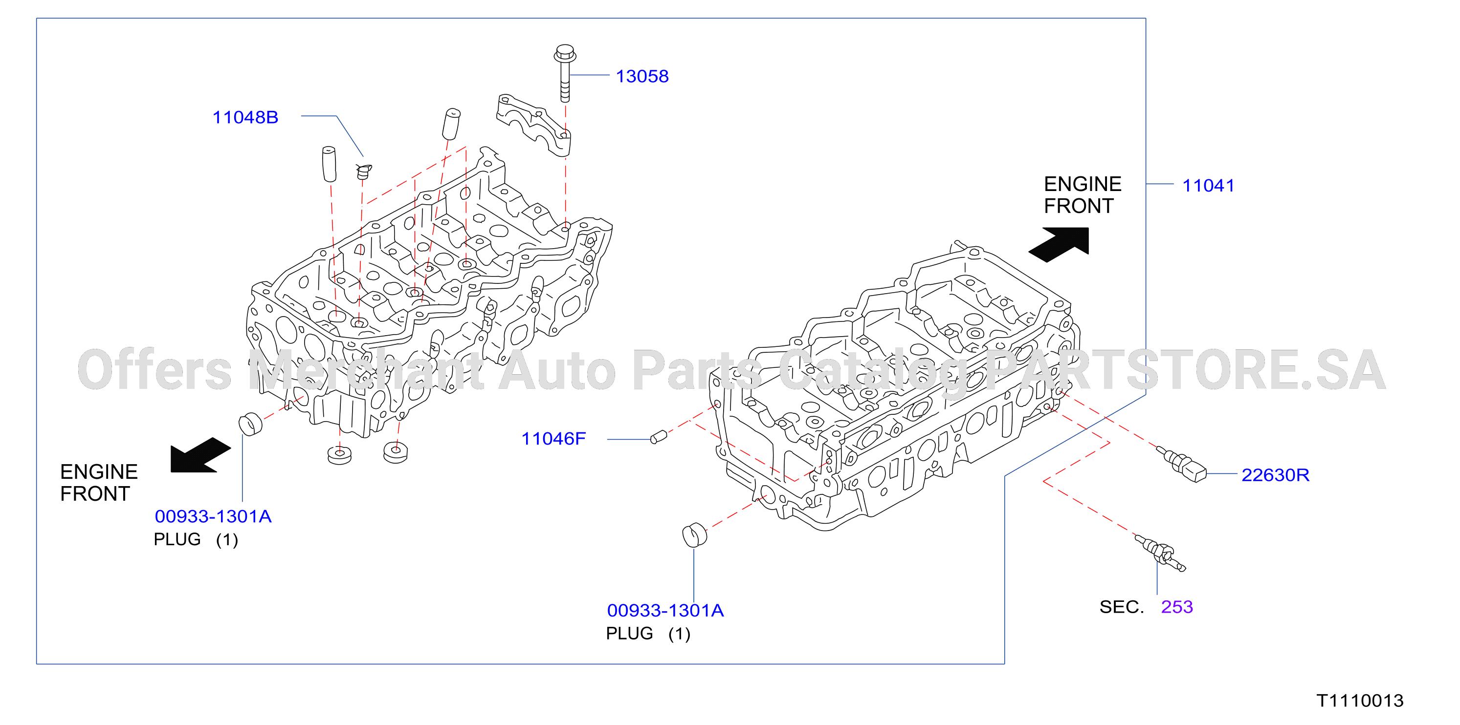 Cylinder Head Rocker Cover Component Parts
