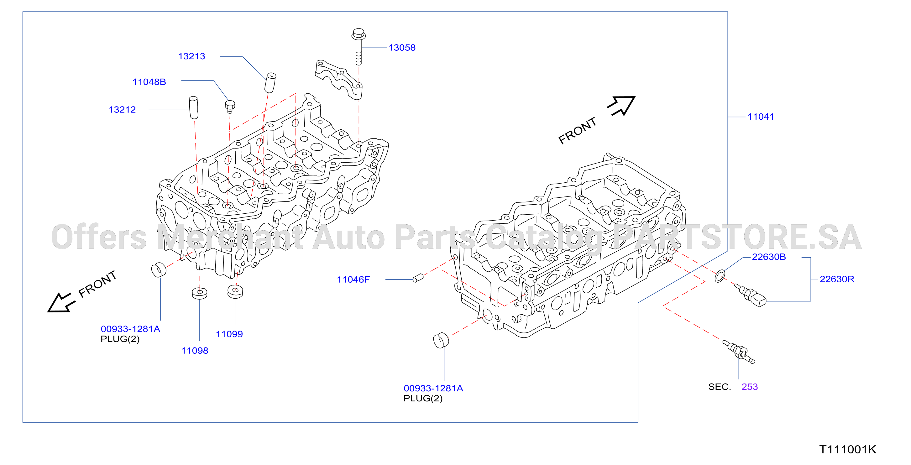 Cylinder Head Rocker Cover Component Parts