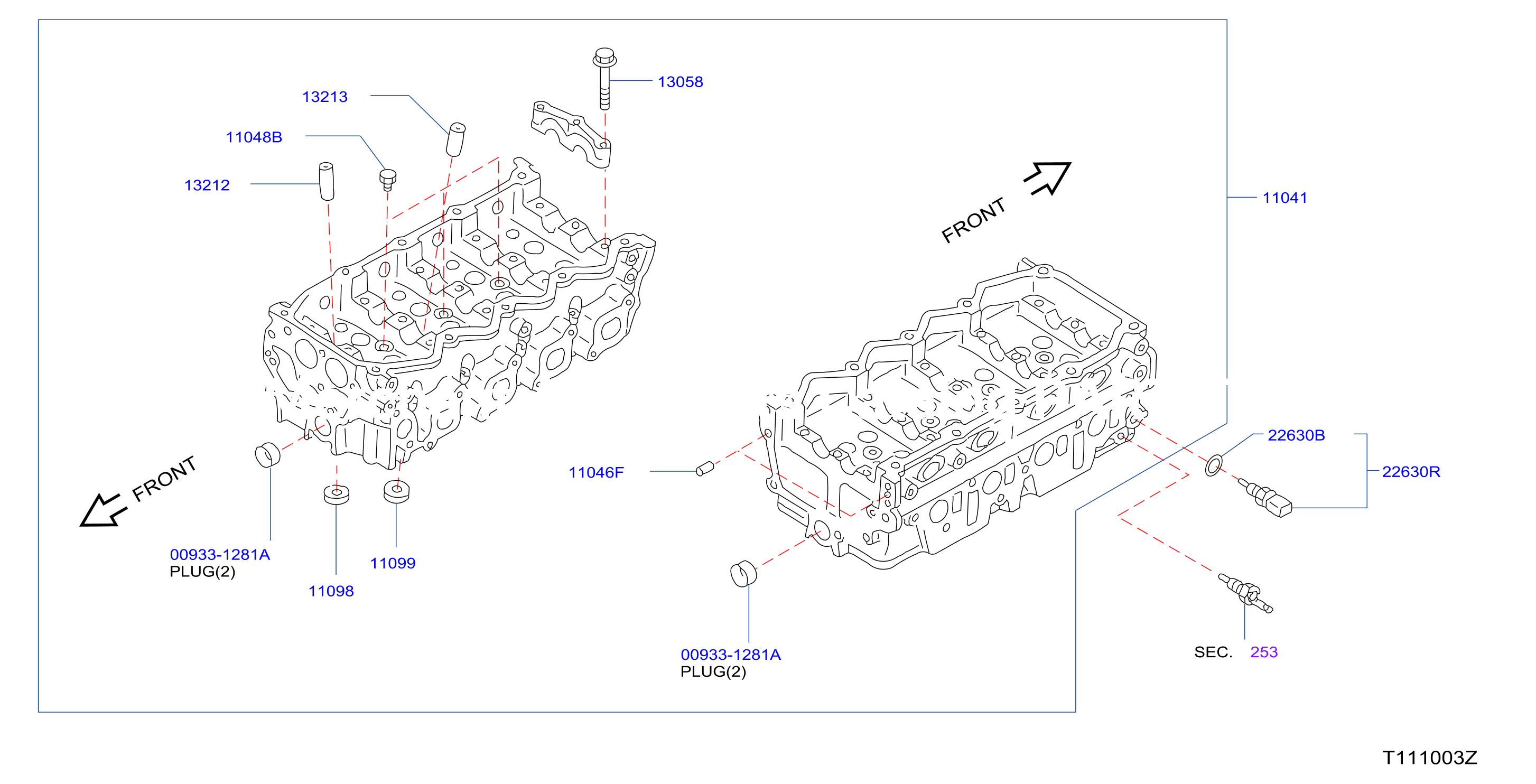 Cylinder Head Rocker Cover Component Parts