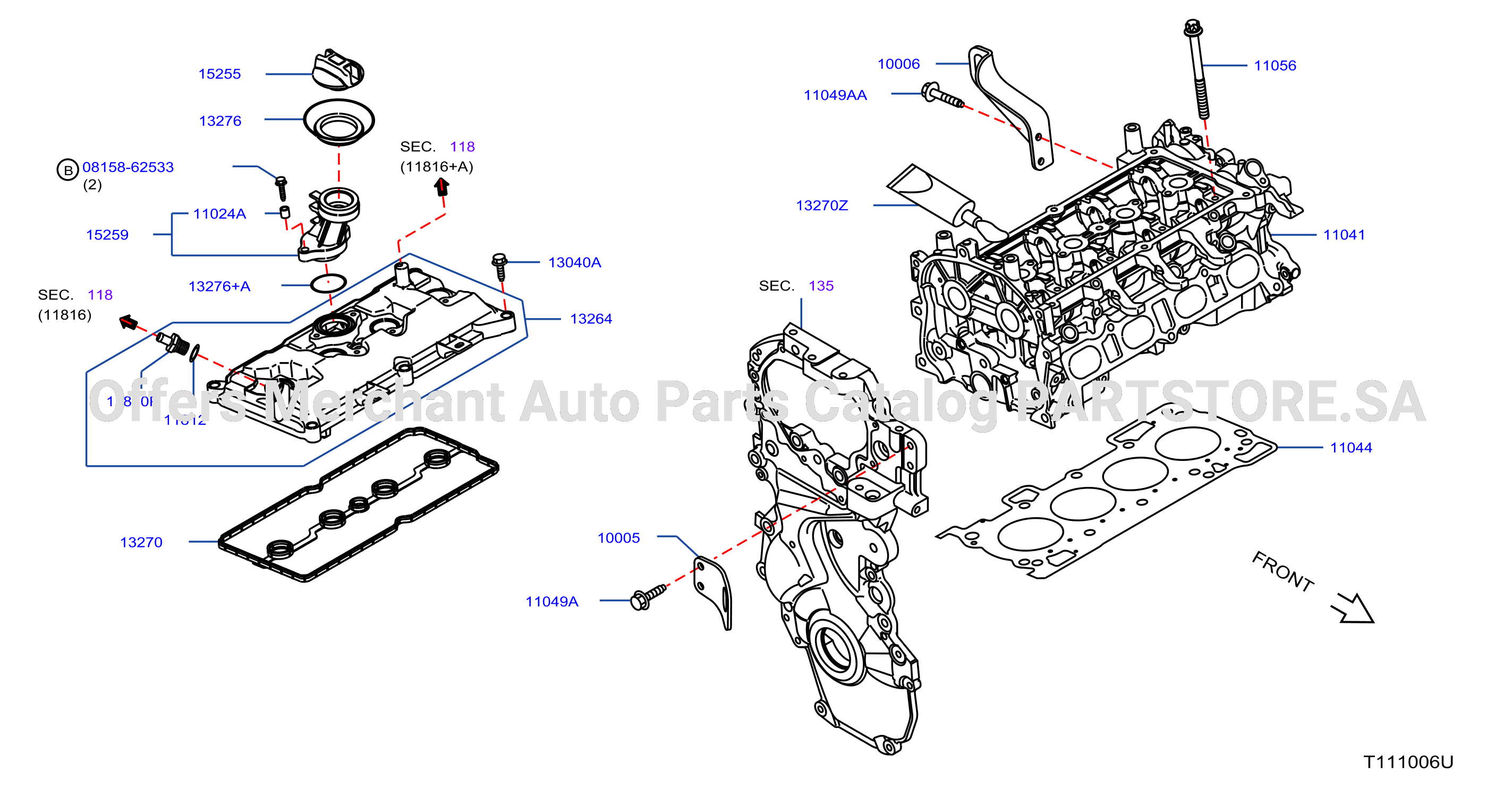Cylinder Head Rocker Cover Assembly