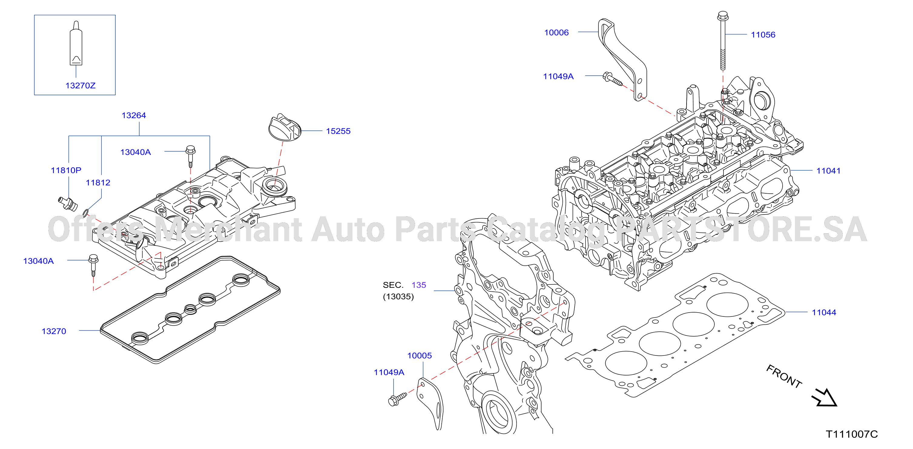 Cylinder Head Rocker Cover Assembly