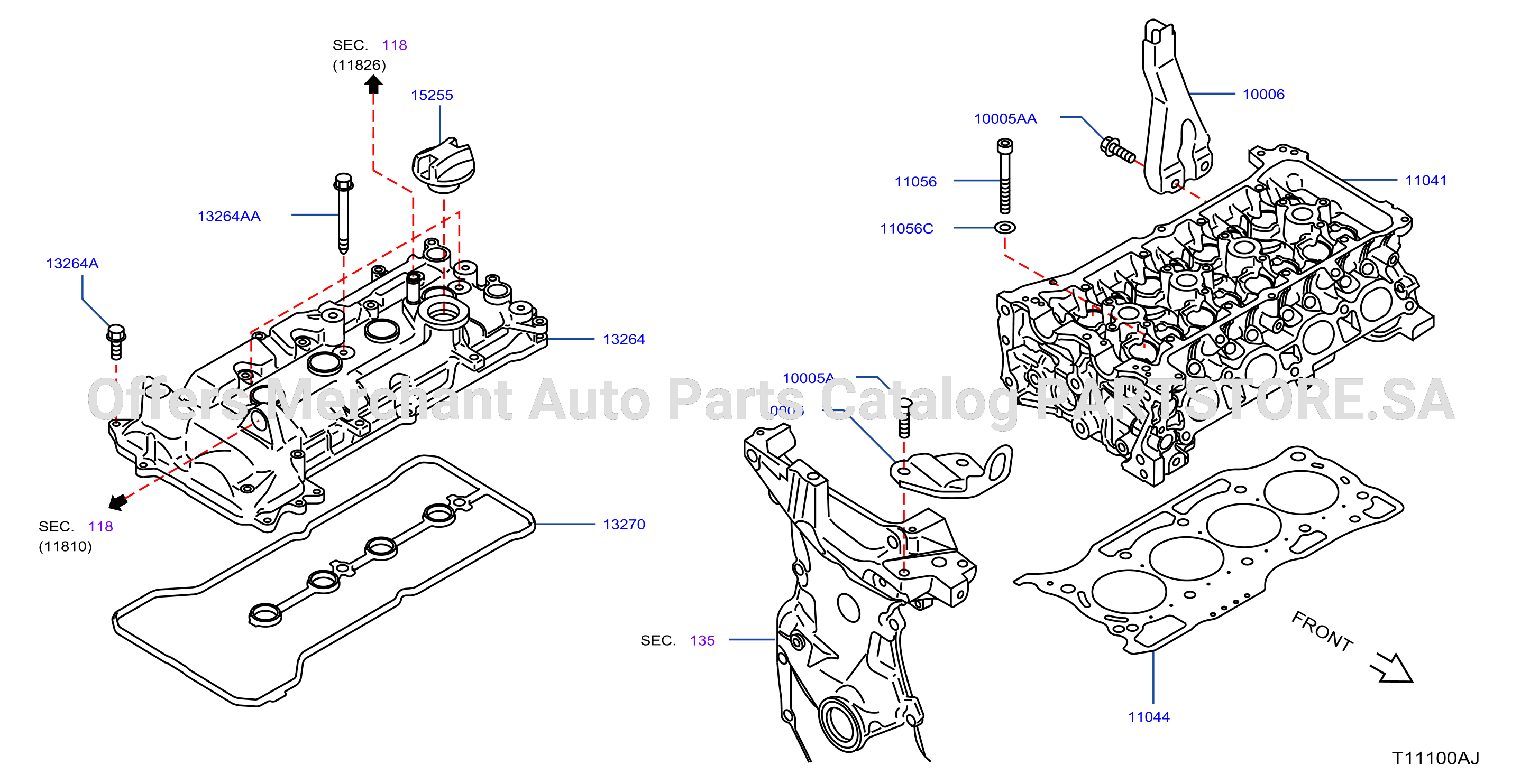 Cylinder Head Rocker Cover Assembly