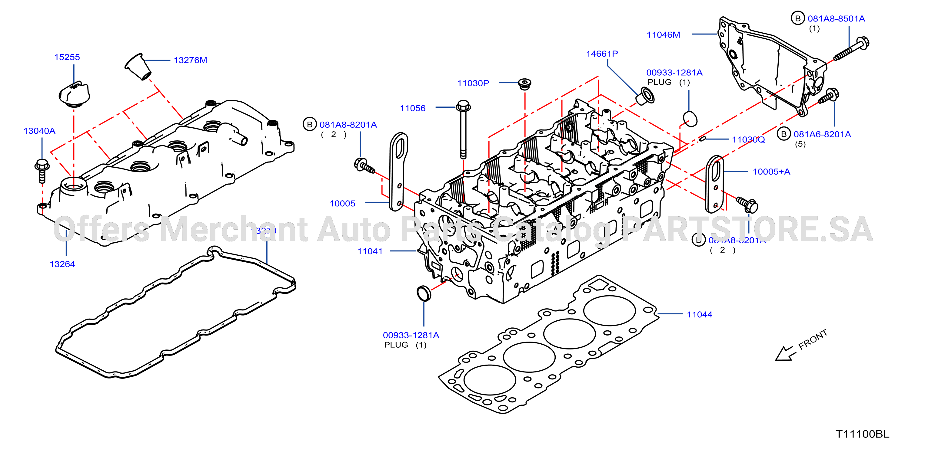 Cylinder Head Rocker Cover Assembly