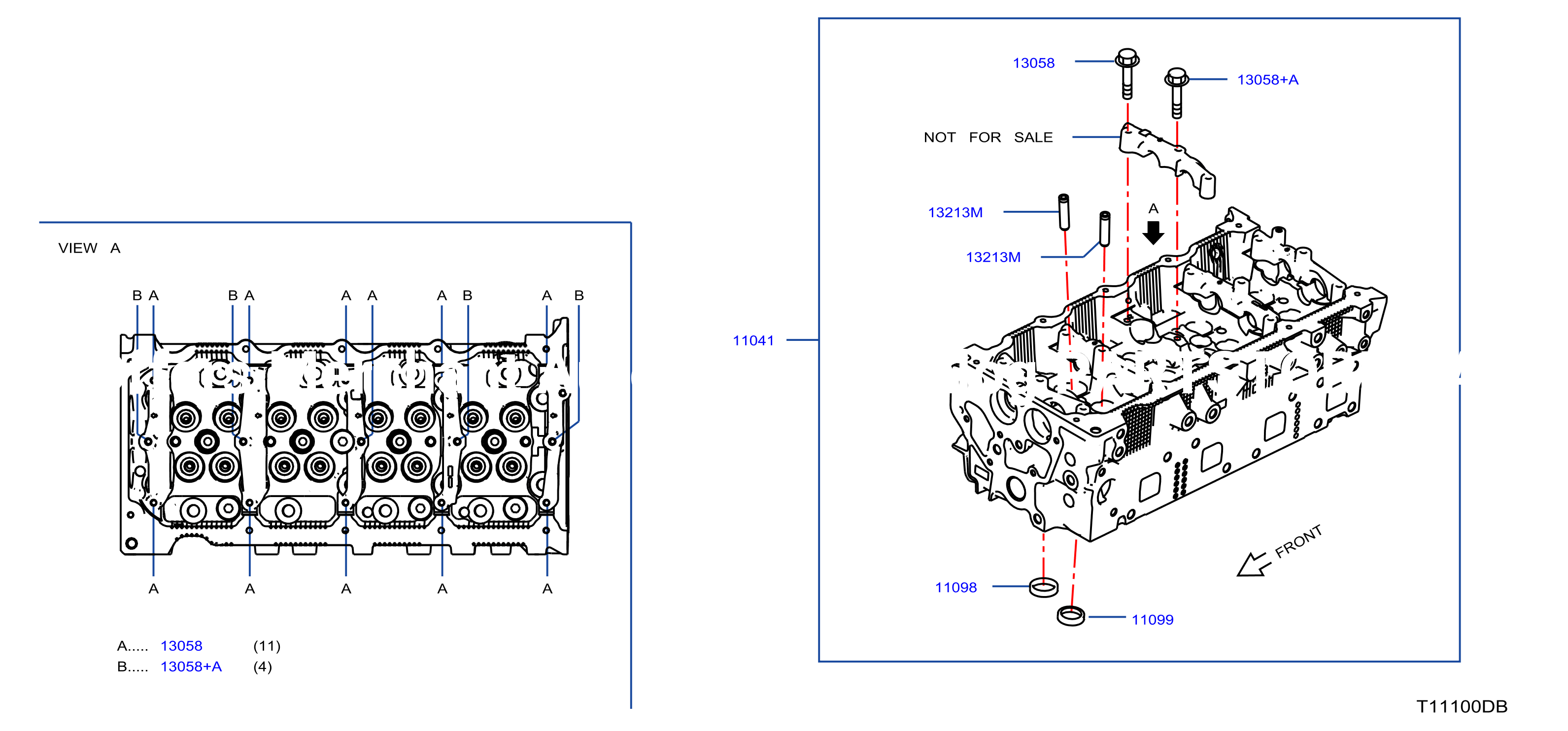 Cylinder Head Rocker Cover Component Parts