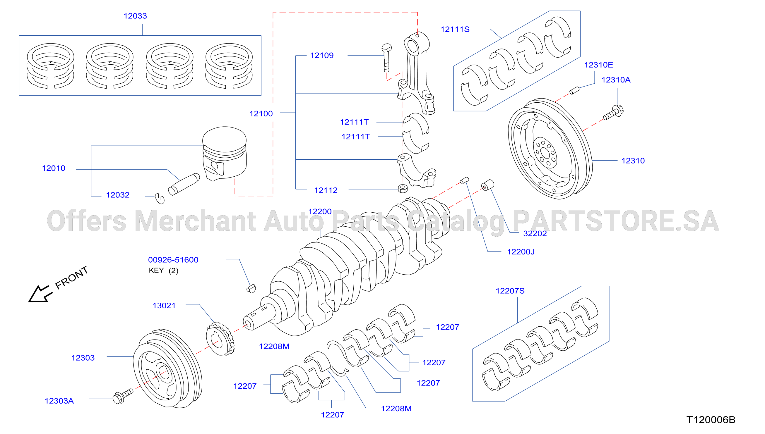 Piston Crankshaft Flywheel Camshaft Valve Mechanism