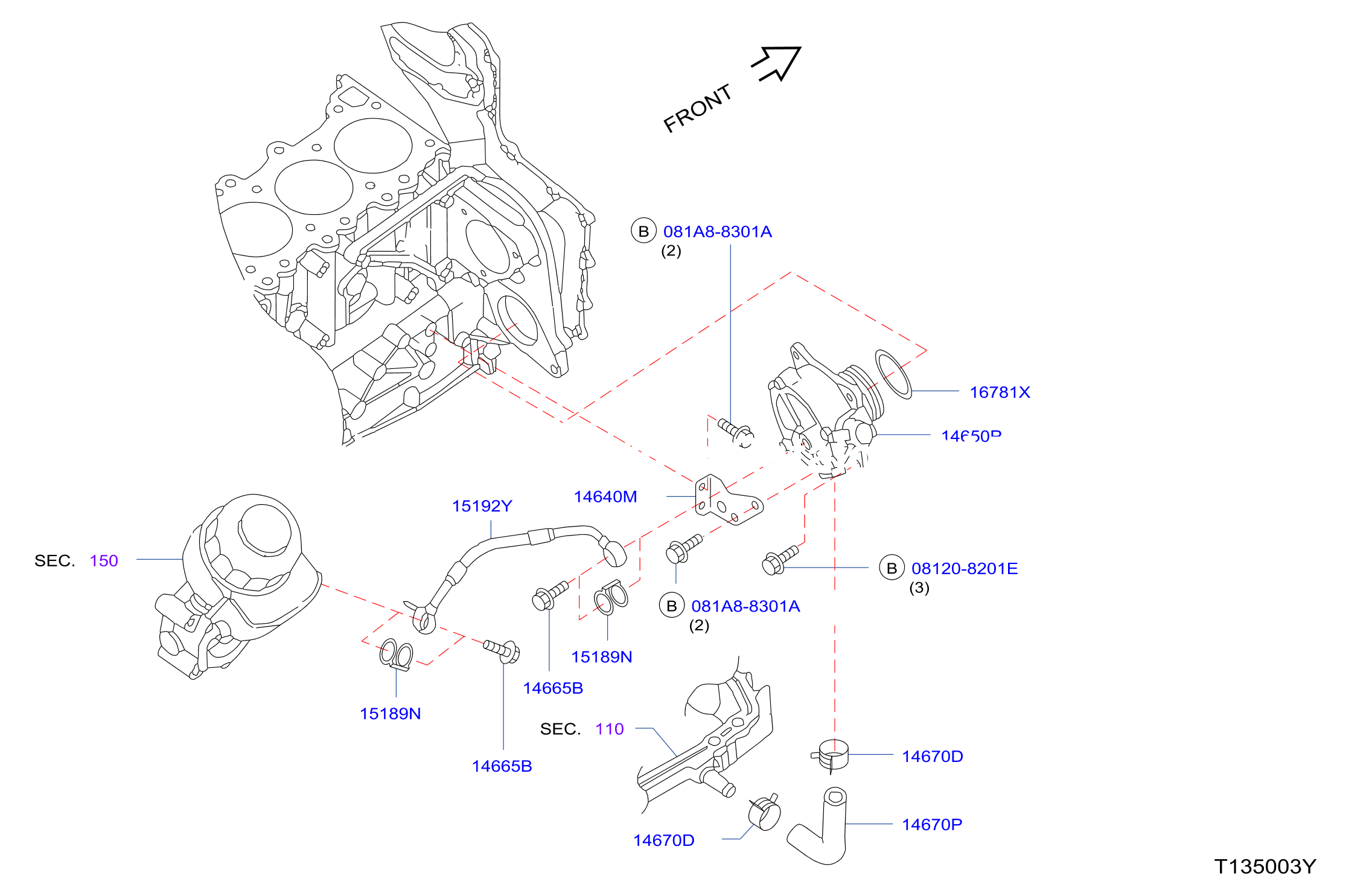 Front Cover Vacuum Pump Fitting Vaccum Pump