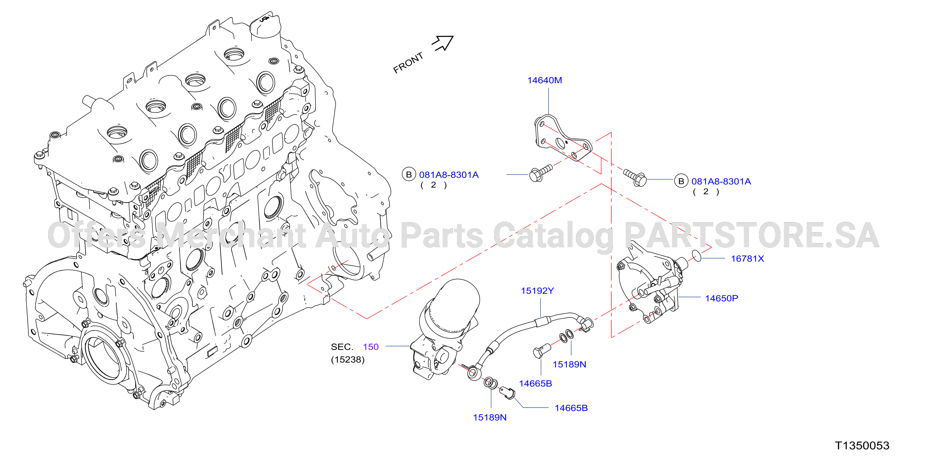 Front Cover Vacuum Pump Fitting Vaccum Pump