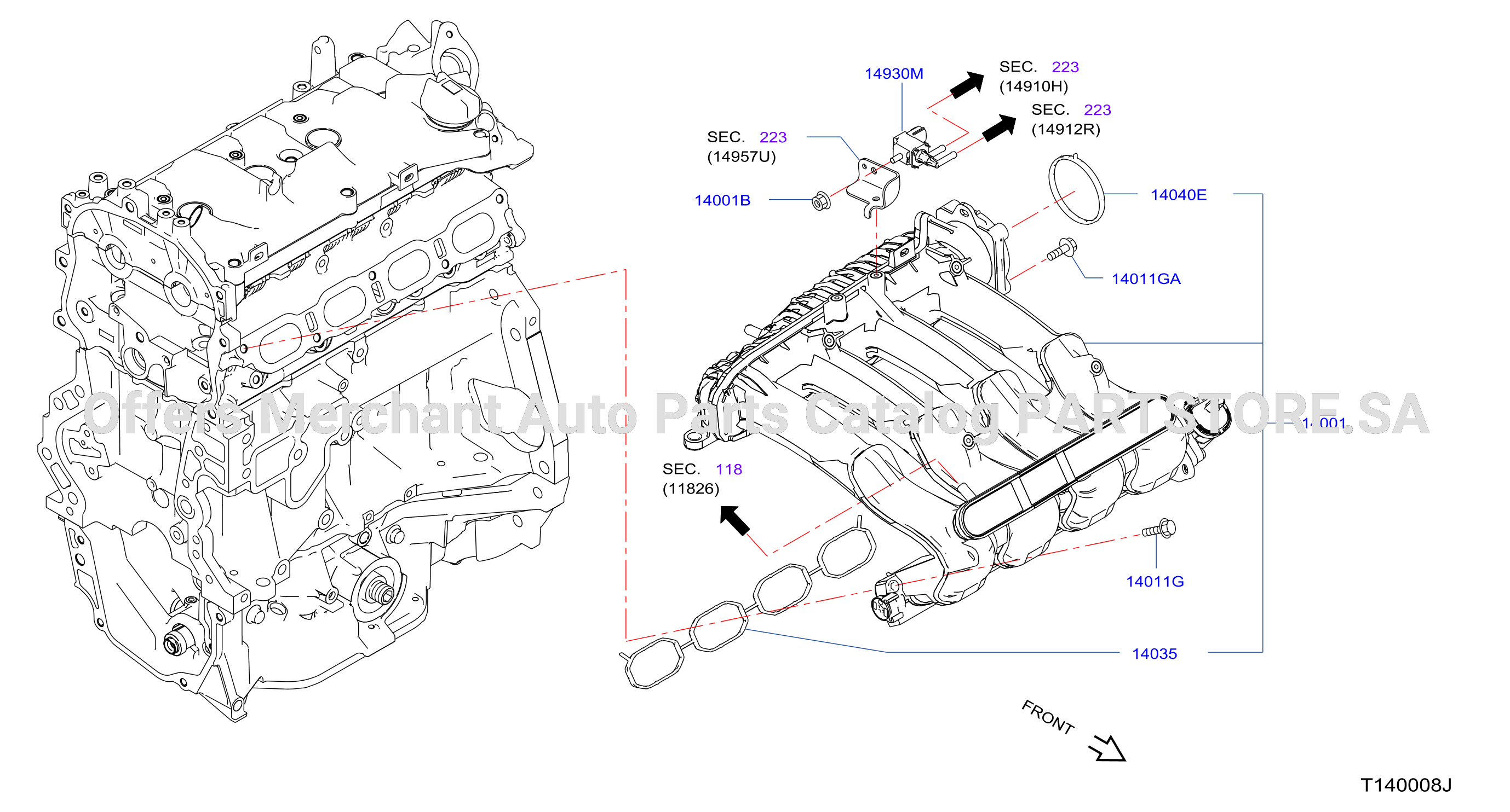 Manifold Intake Parts