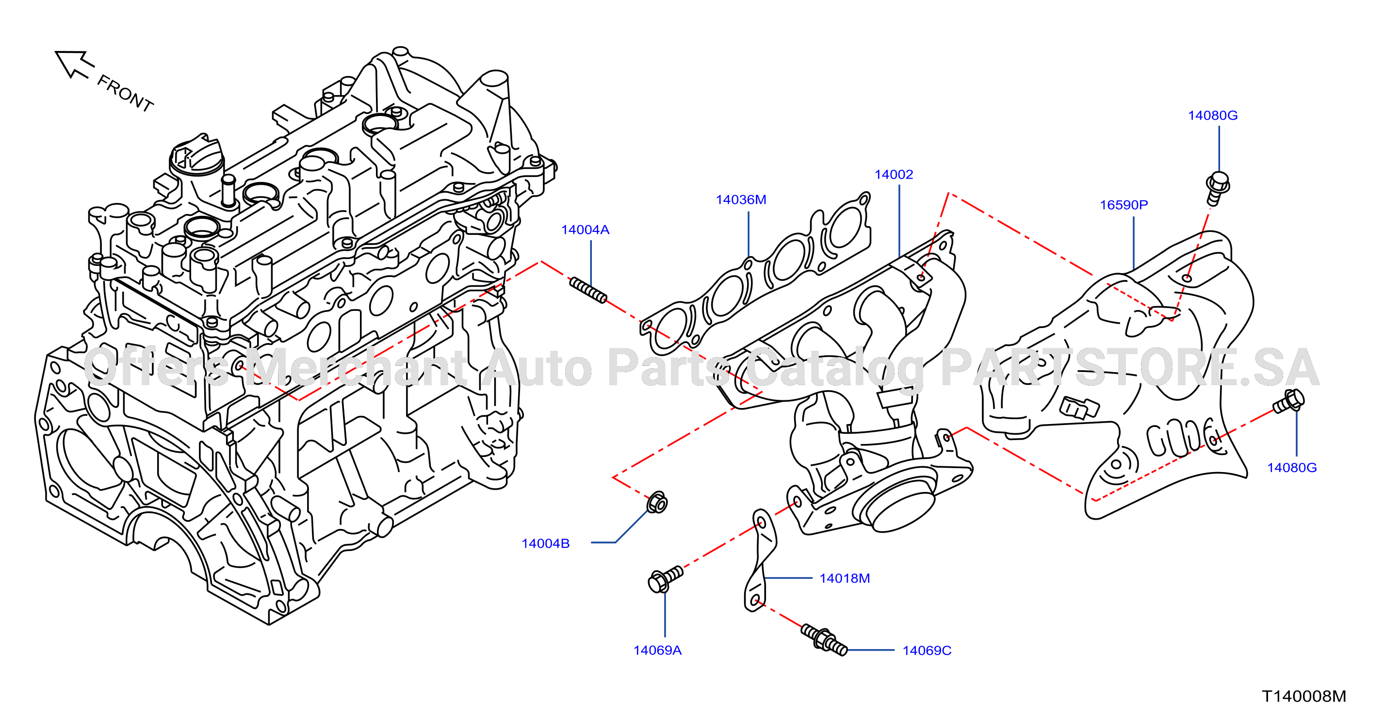 Manifold Exhaust Parts