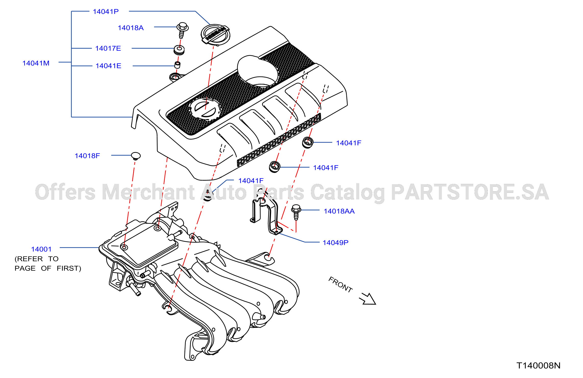 Manifold Engine Cover Parts