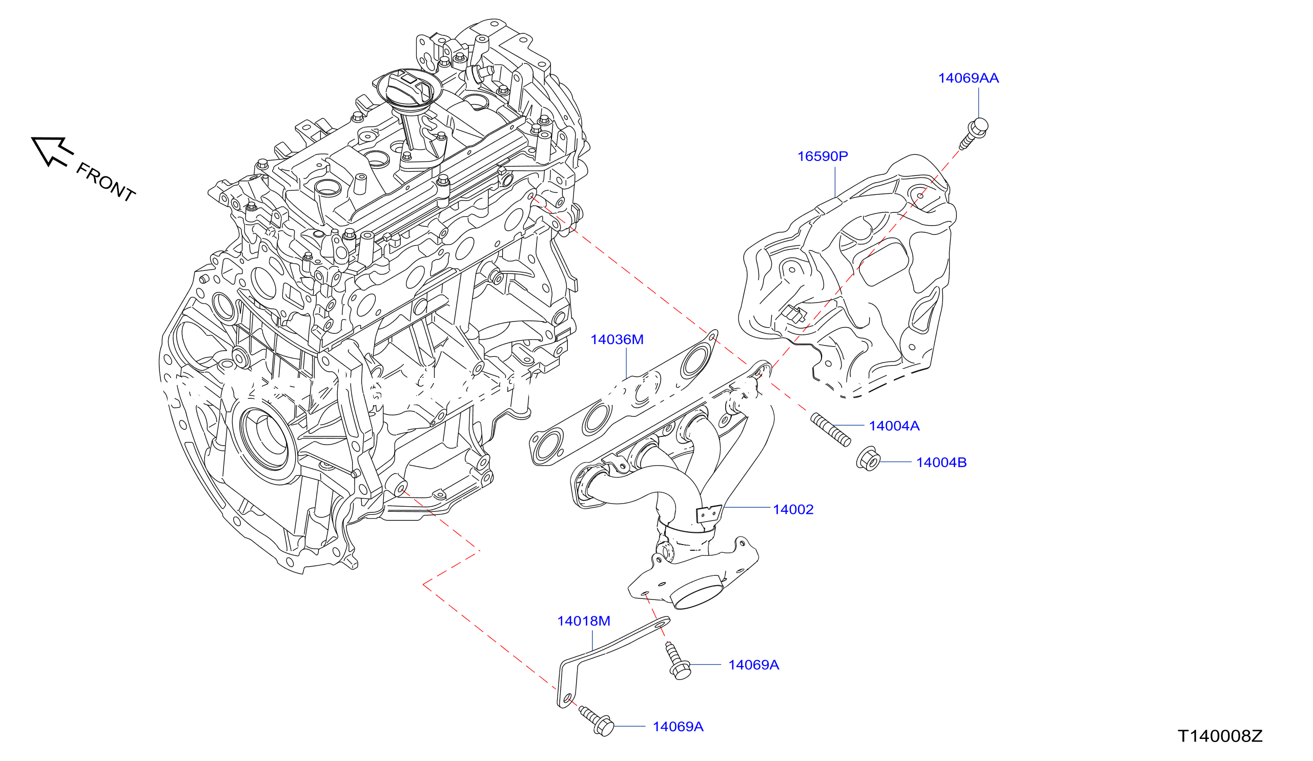Manifold Exhaust Parts