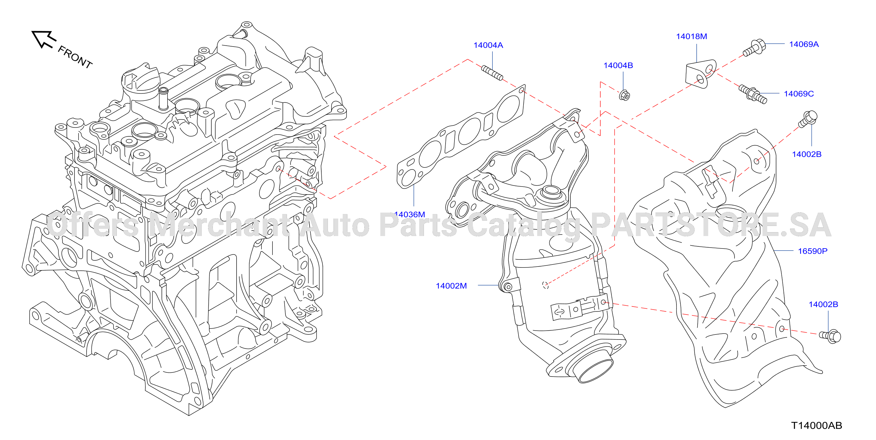 Manifold Exhaust Parts