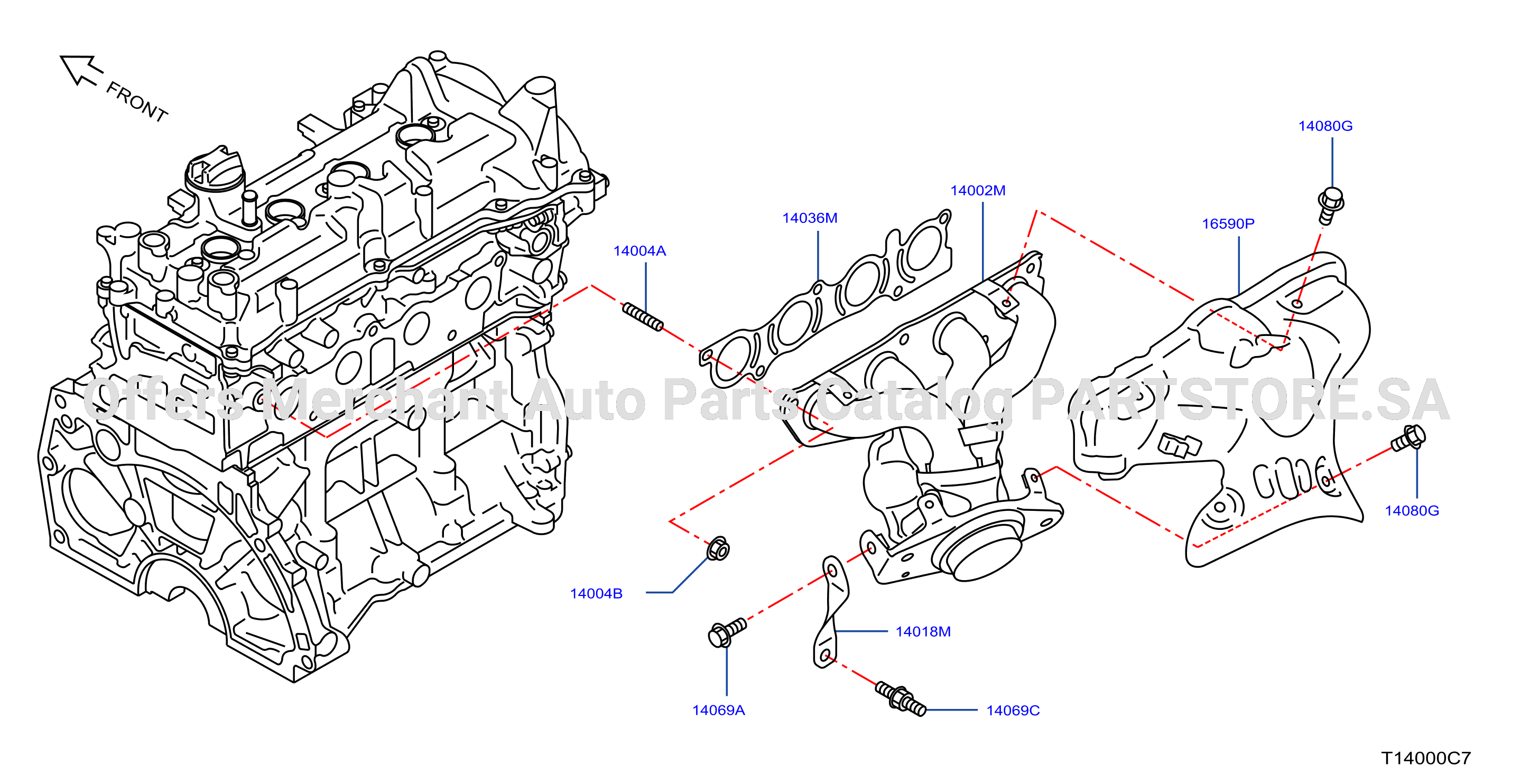 Manifold Exhaust Parts